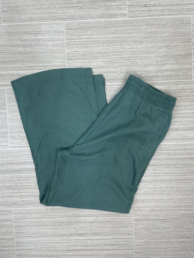 Jade Linen Drawstring Pants
