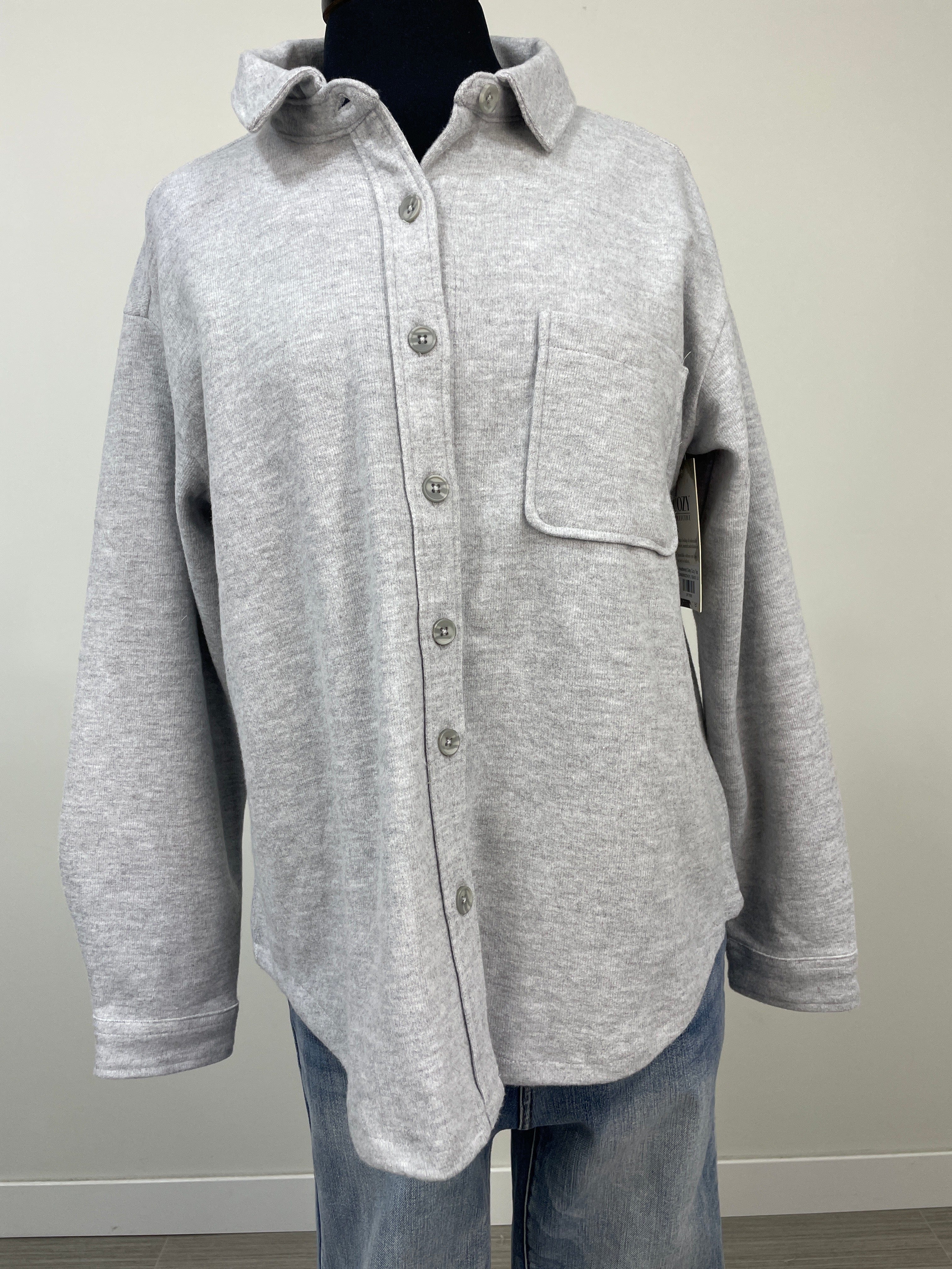 Heathered Grey Cozy Top