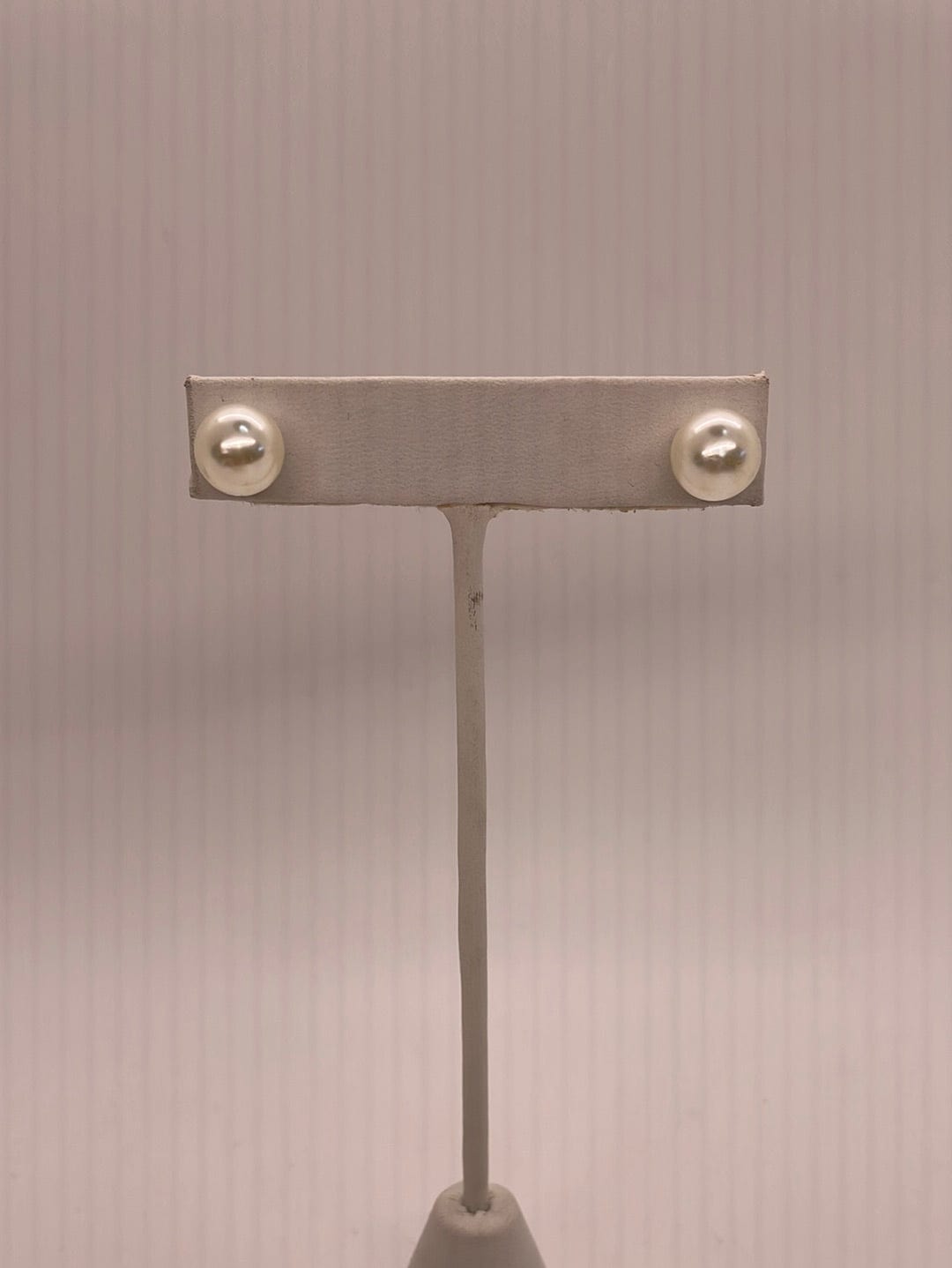 Large Pearl Post Earring