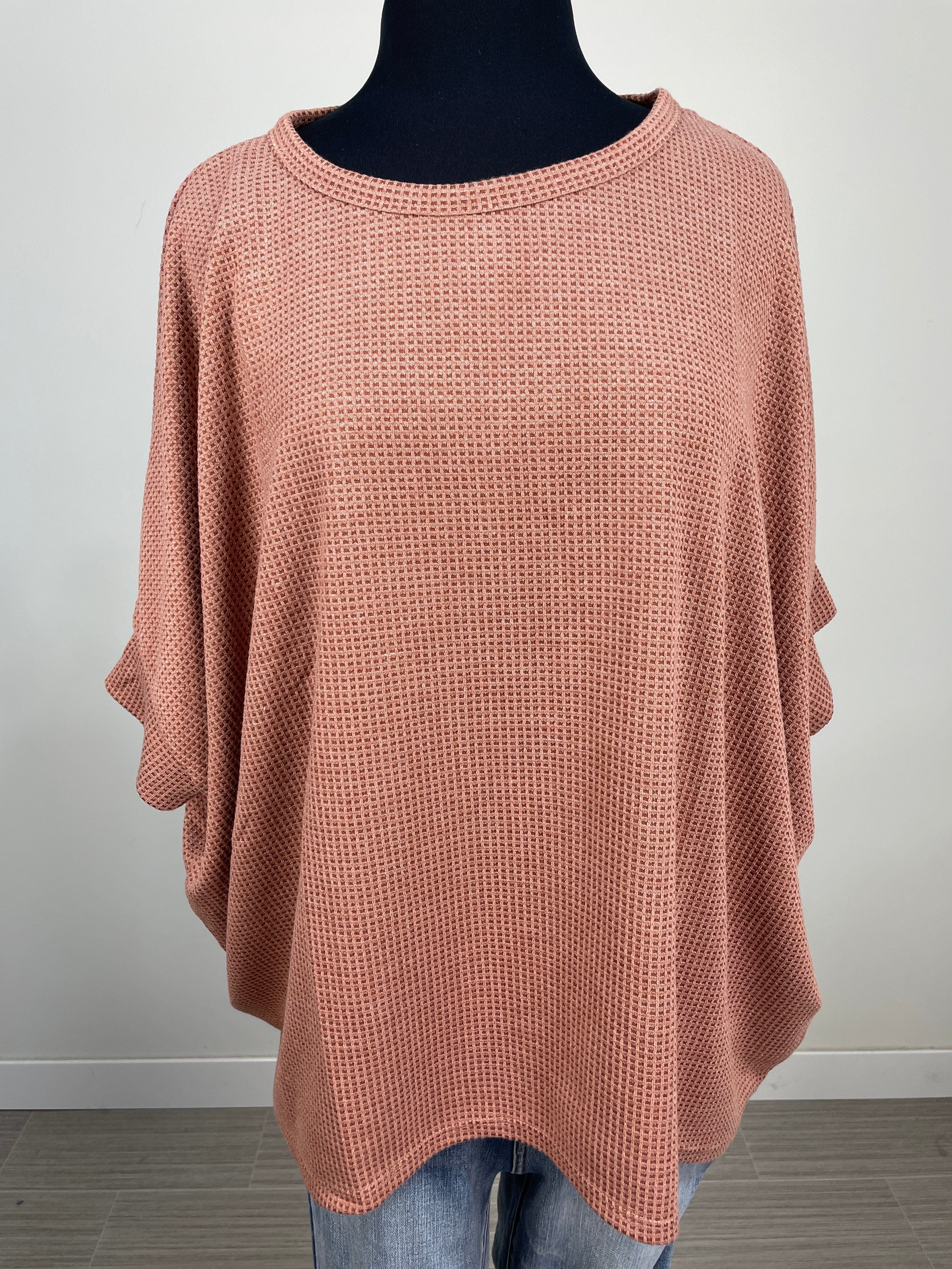 Rust Two Tone Thermal Dolman