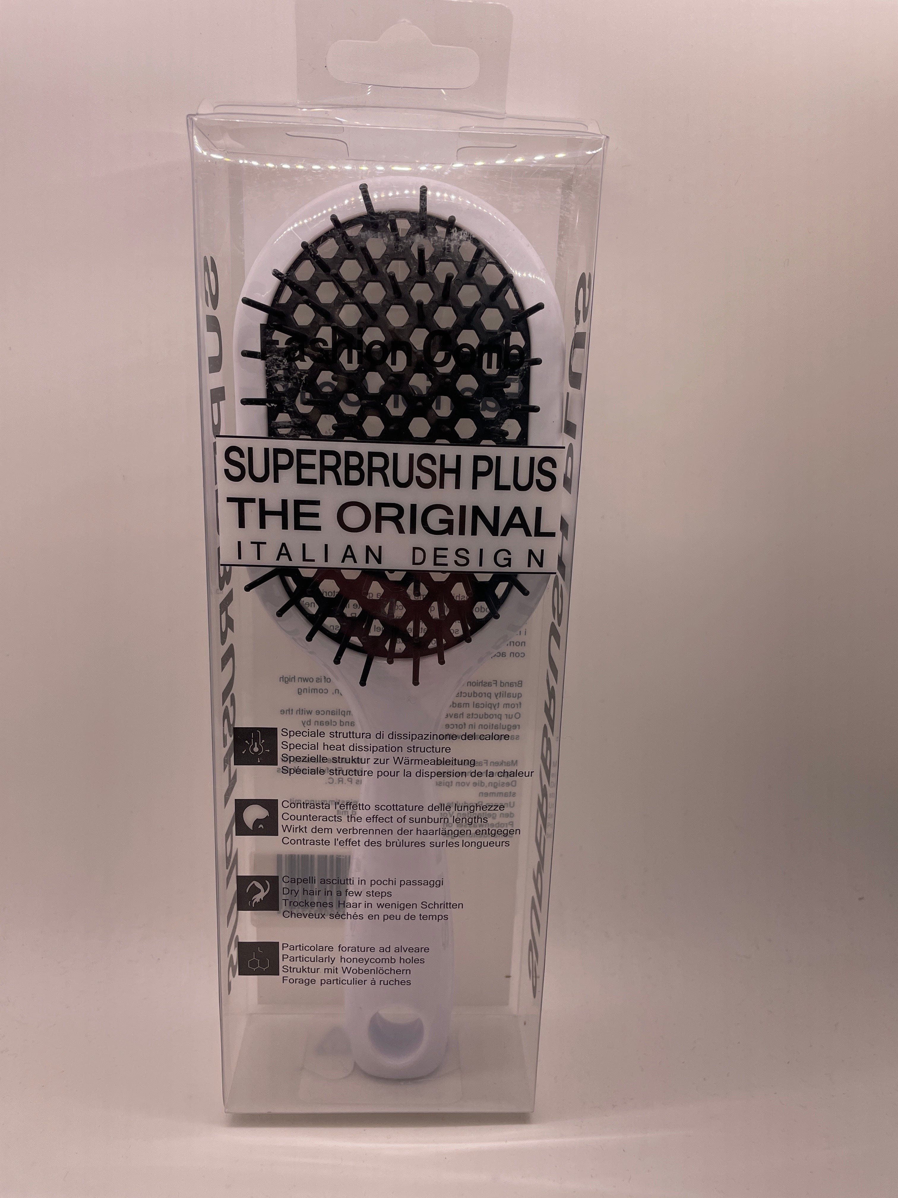 White & Black Superbrush Plus Detangling Hair Comb