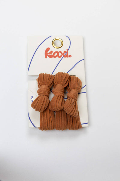BOW SLICK BACK HAIR TIES: ROYAL BLUE