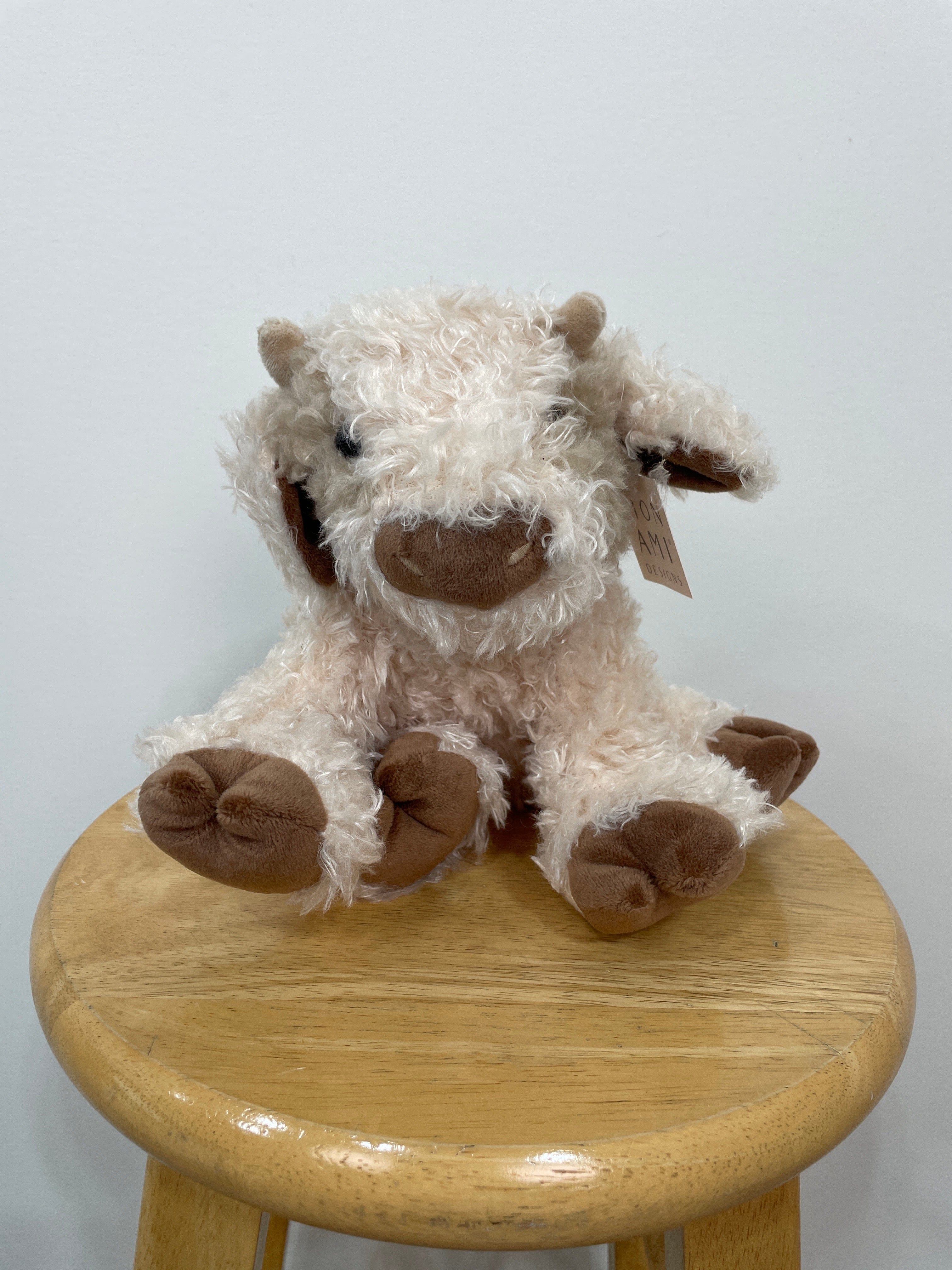 Tan Plush Caden Cow