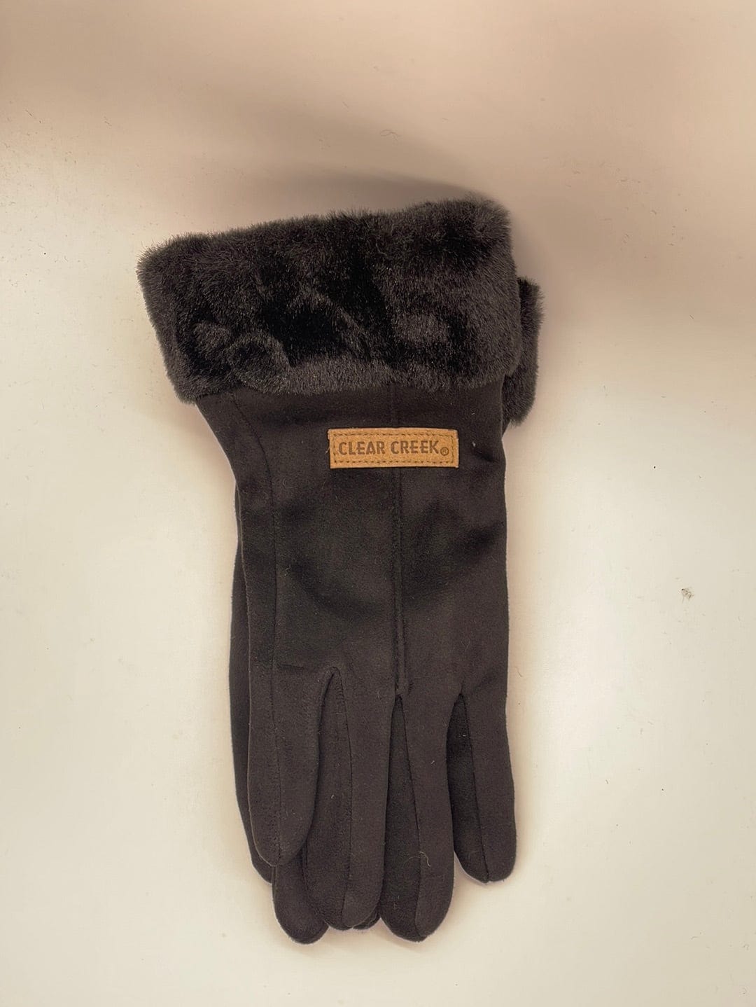 CC Black Women's Suede Fleece Gloves