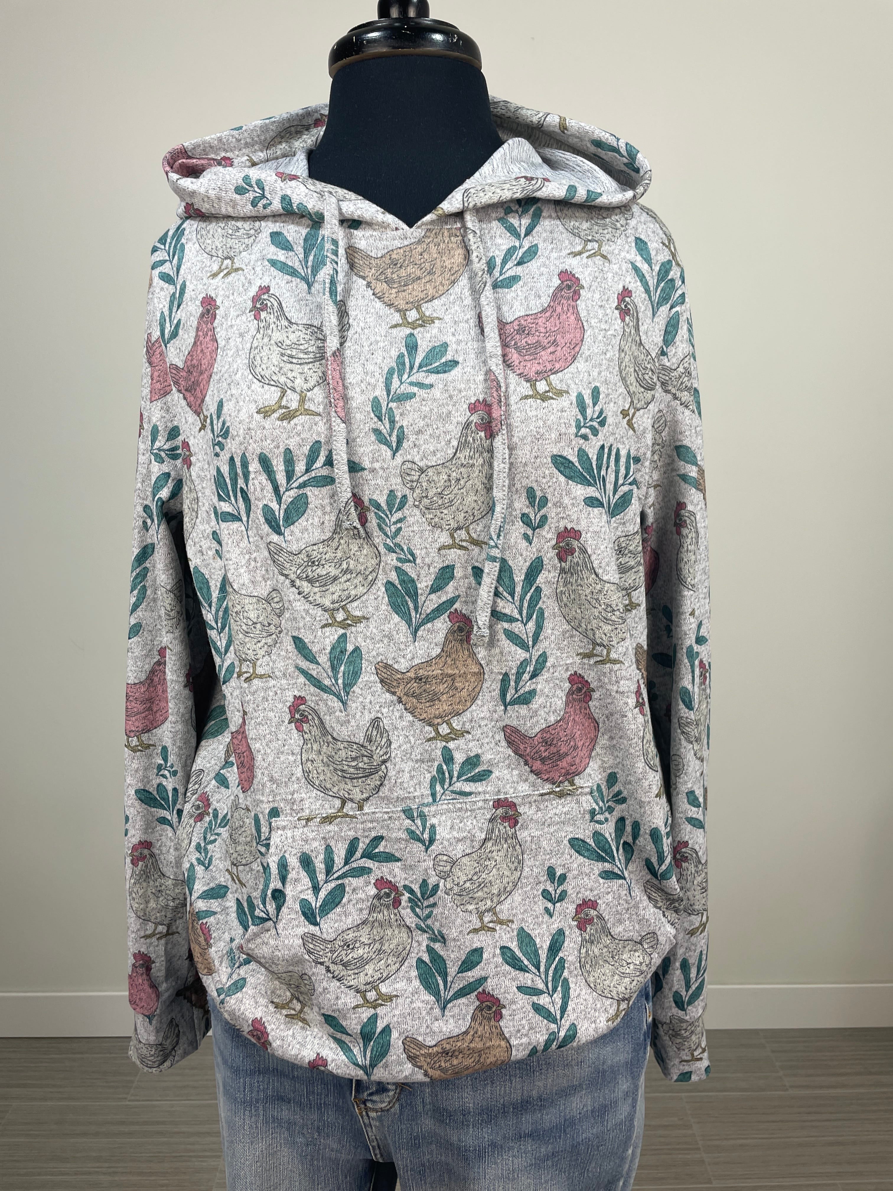 Multi Hen Soft Pullover