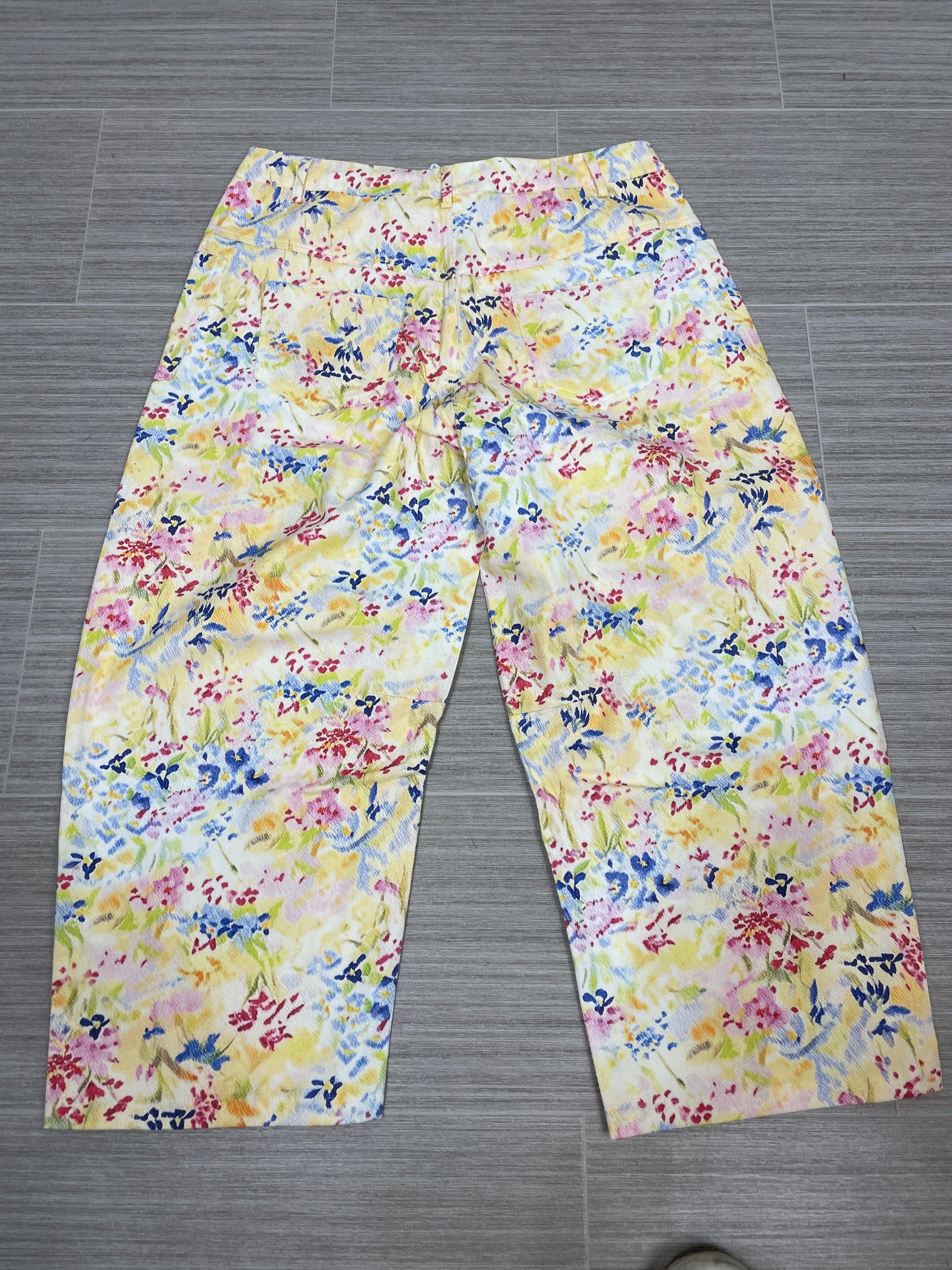 Floral Barrel Jeans