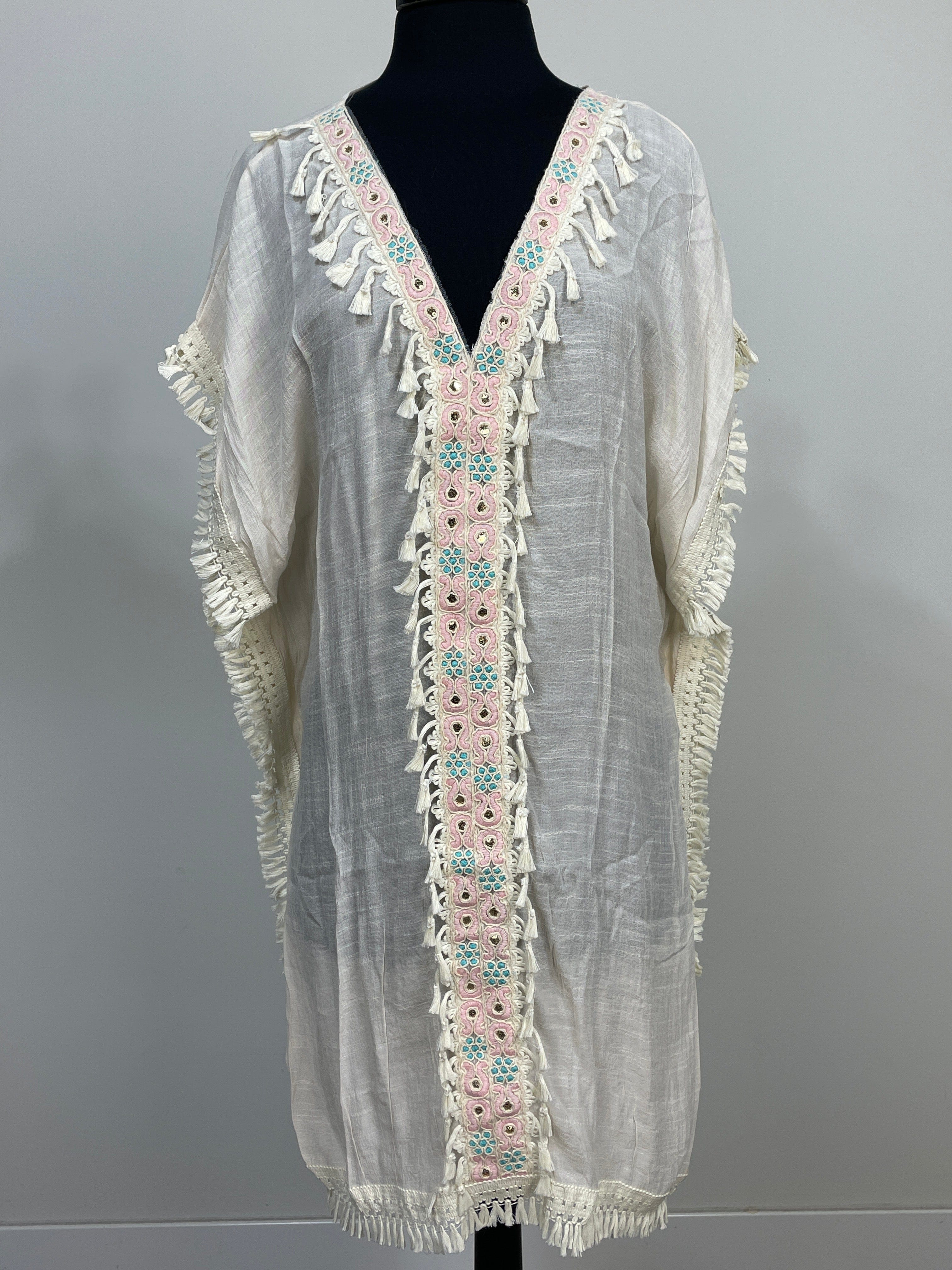 Natural Fringe Coverup