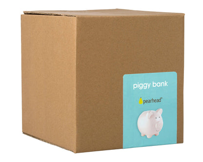 Ceramic Piggy Bank: Grey