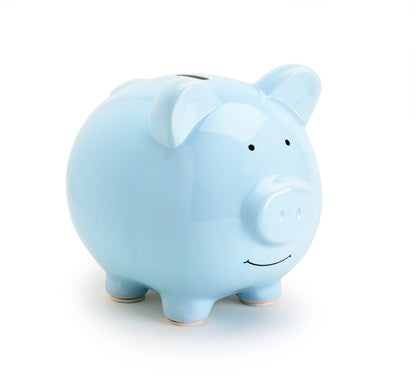Ceramic Piggy Bank: Grey