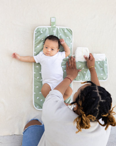 Organic Sage Travel Changing Mat, Diaper Bag Changing Pad