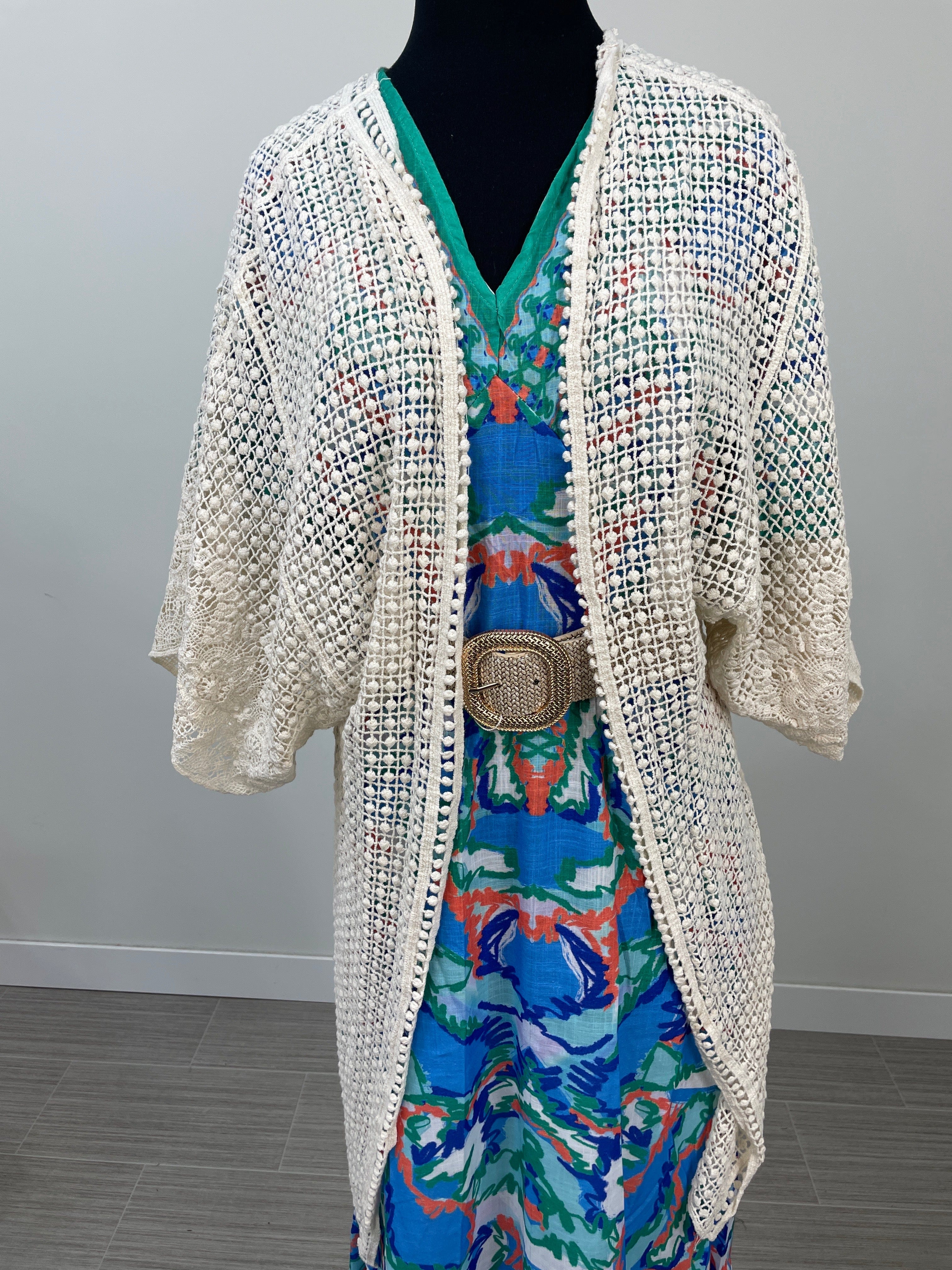 Ivory Crochet Cardigan