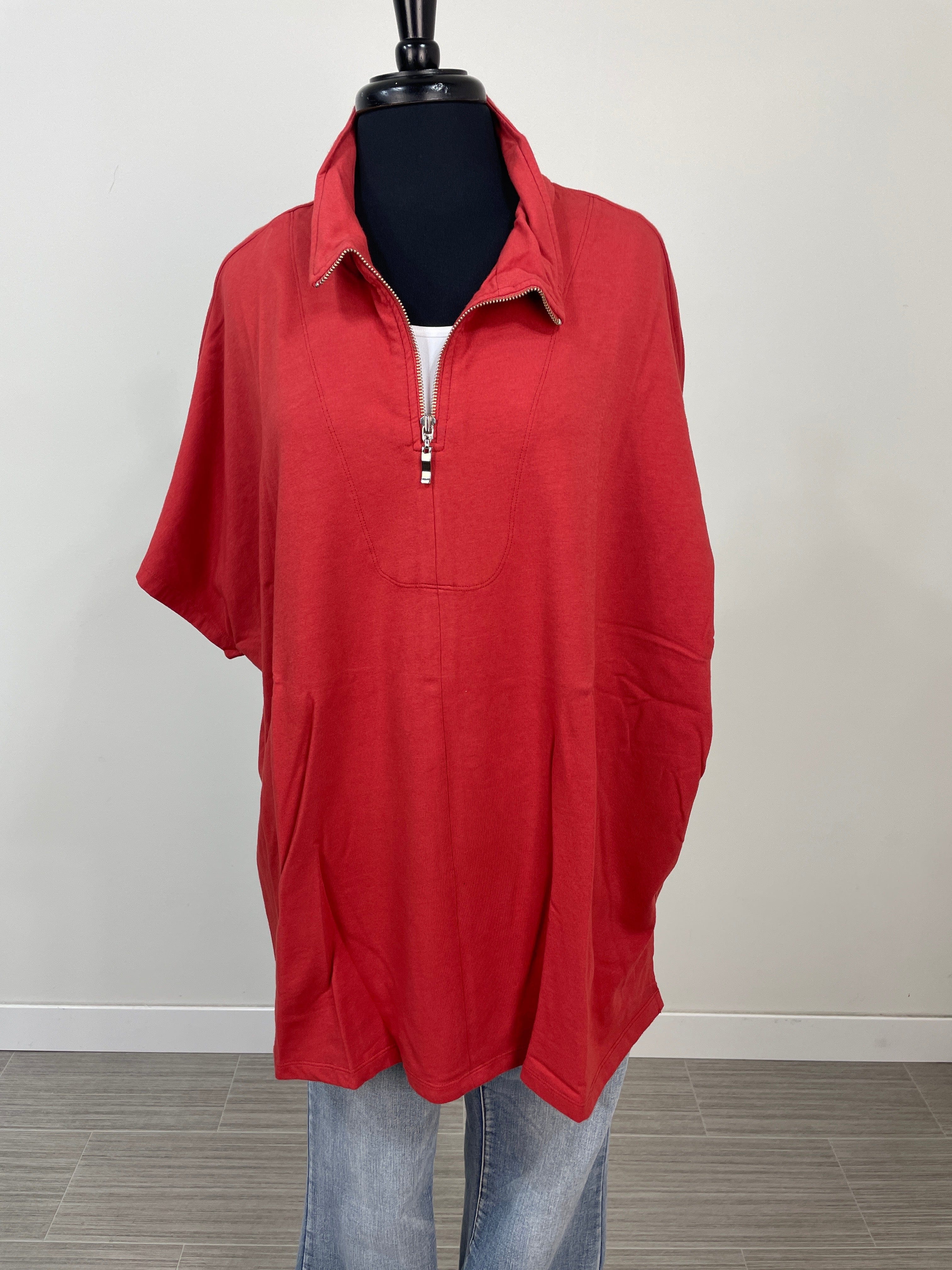 Chili Oversized Short Sleeve Tunic