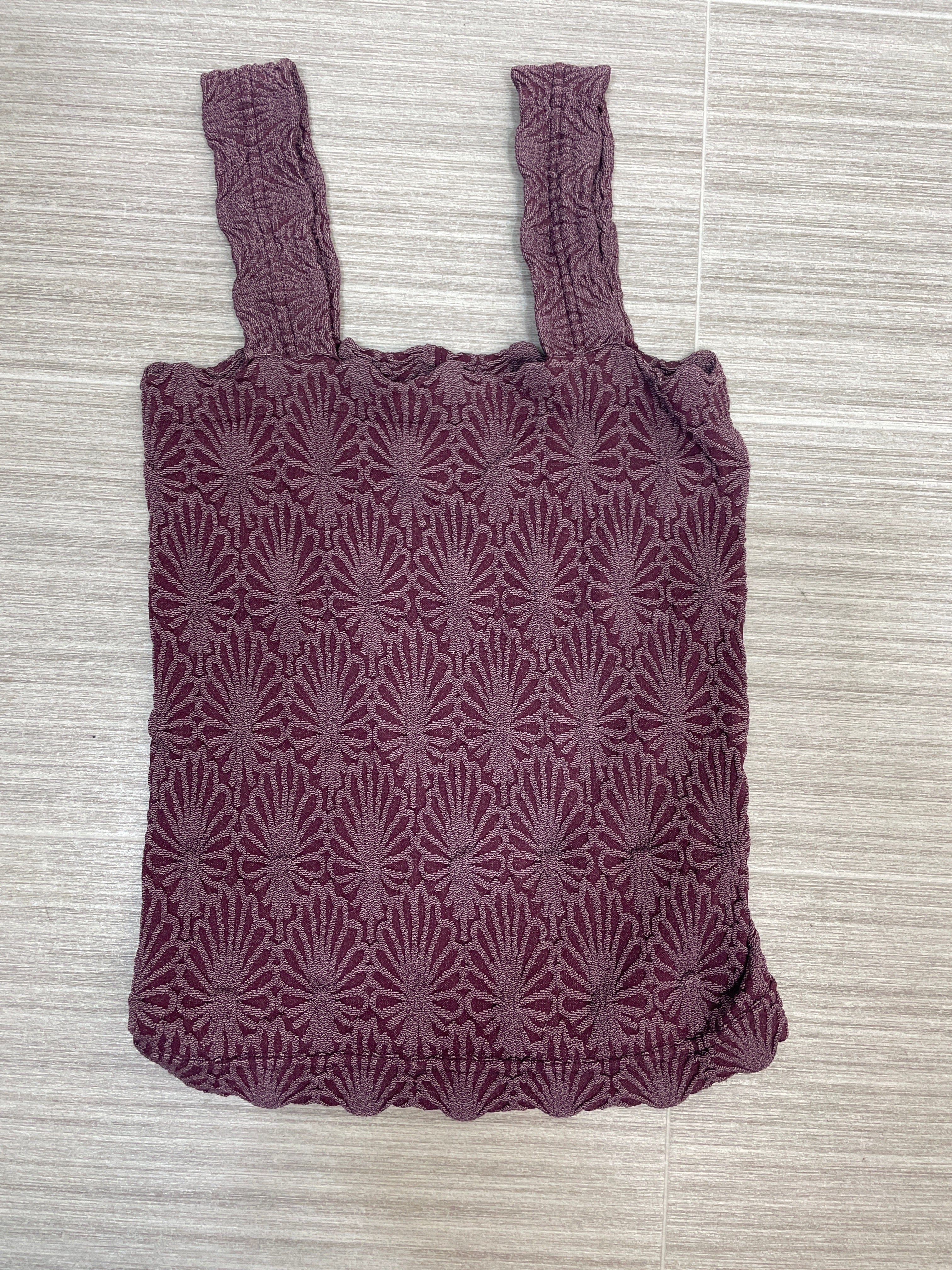 Fig Lace Textured Square Top