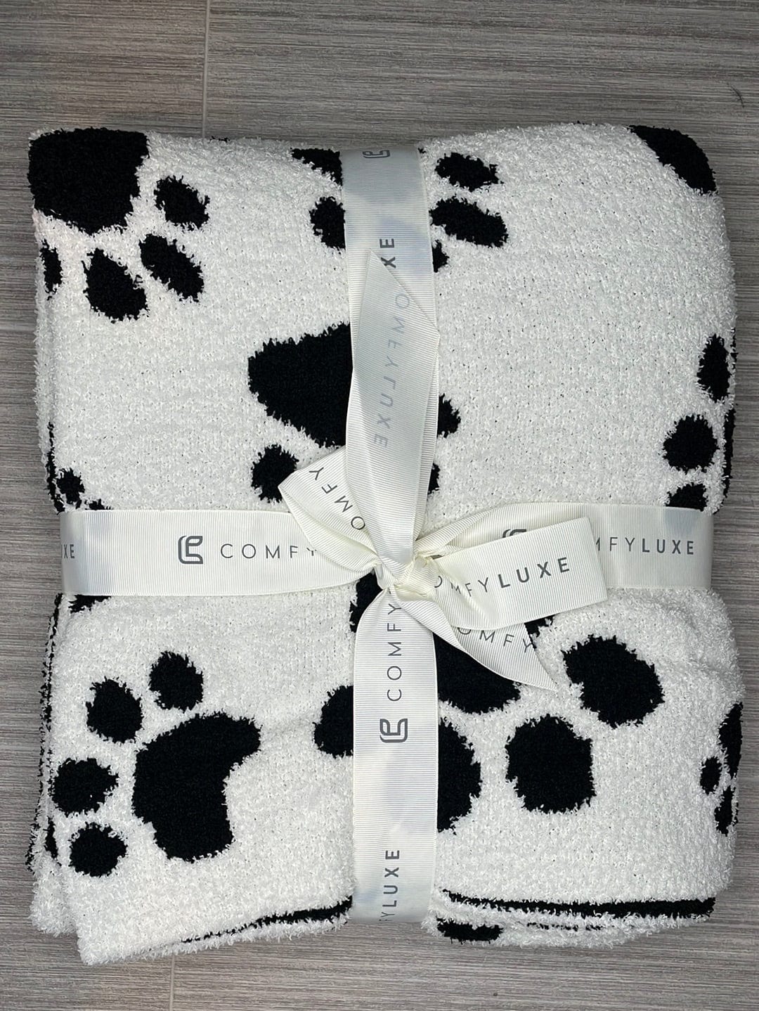 Paw Print Luxury Soft Throw Blanket