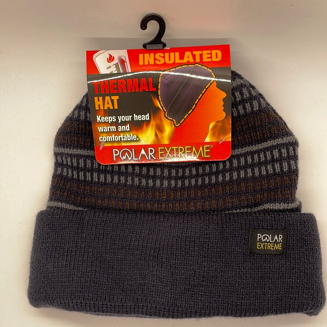 PE Navy w/Tiny Pattern Cuffed Men's Hat