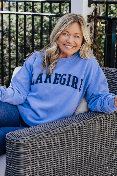 Periwinkle Ringspun Fleece Crew Neck