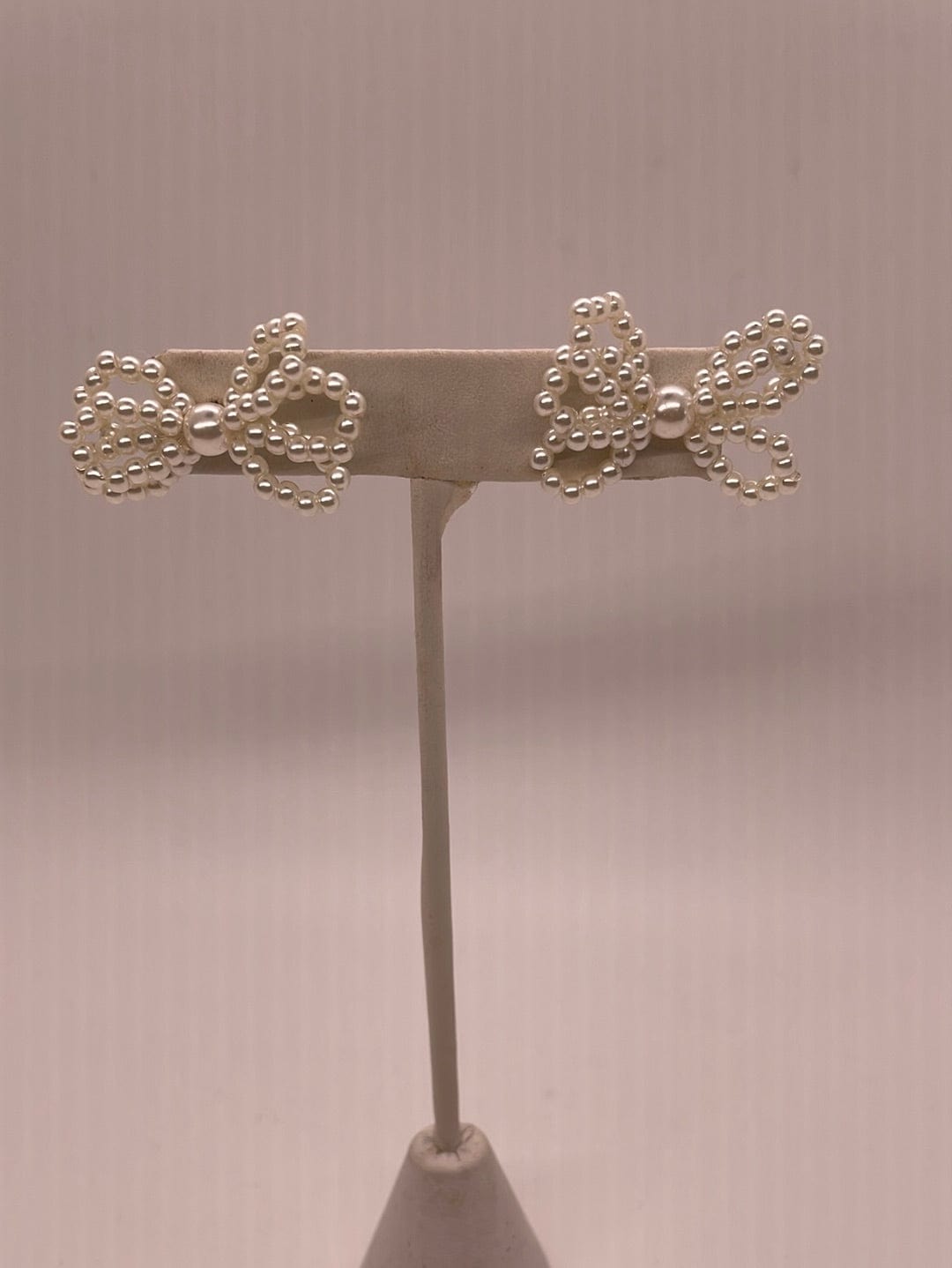 Pearl Bow Post Earring