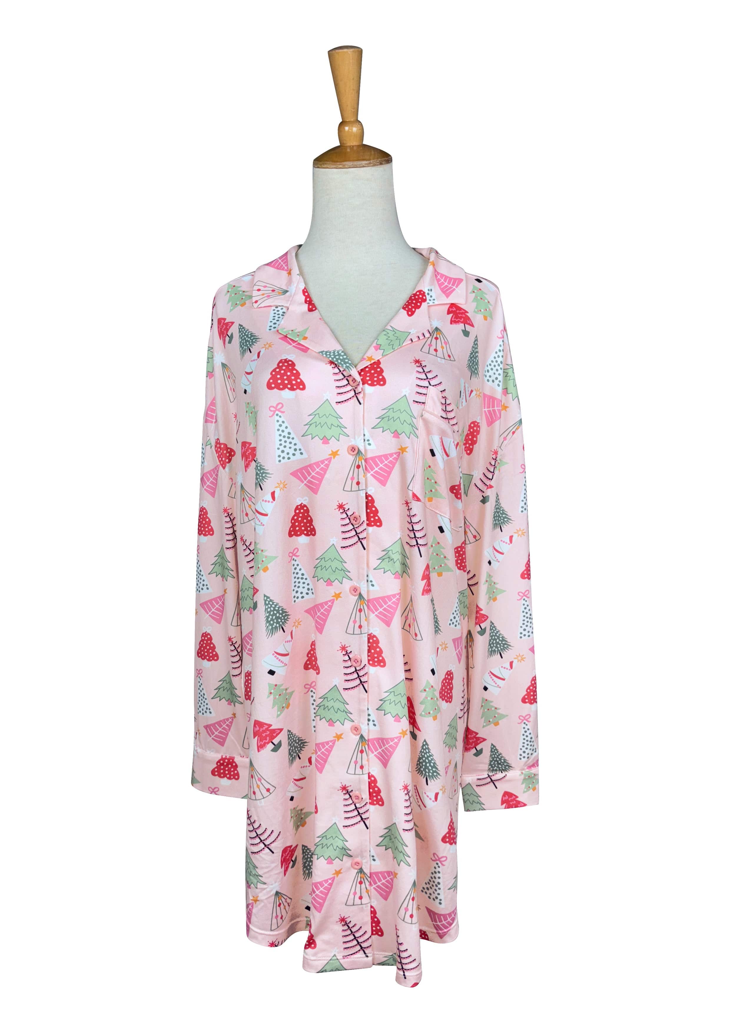 Peach Christmas Sleep Dress