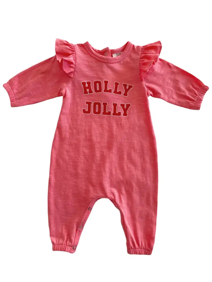 Holly Jolly Ruffle Jumpsuit