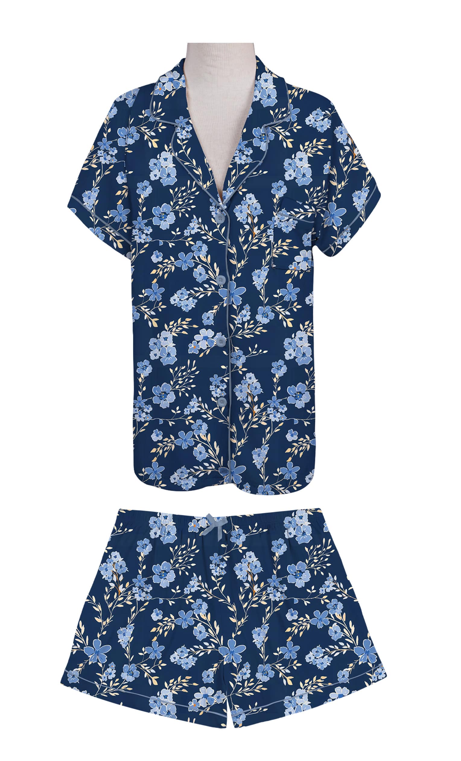 Denim Meadow Lounge Set