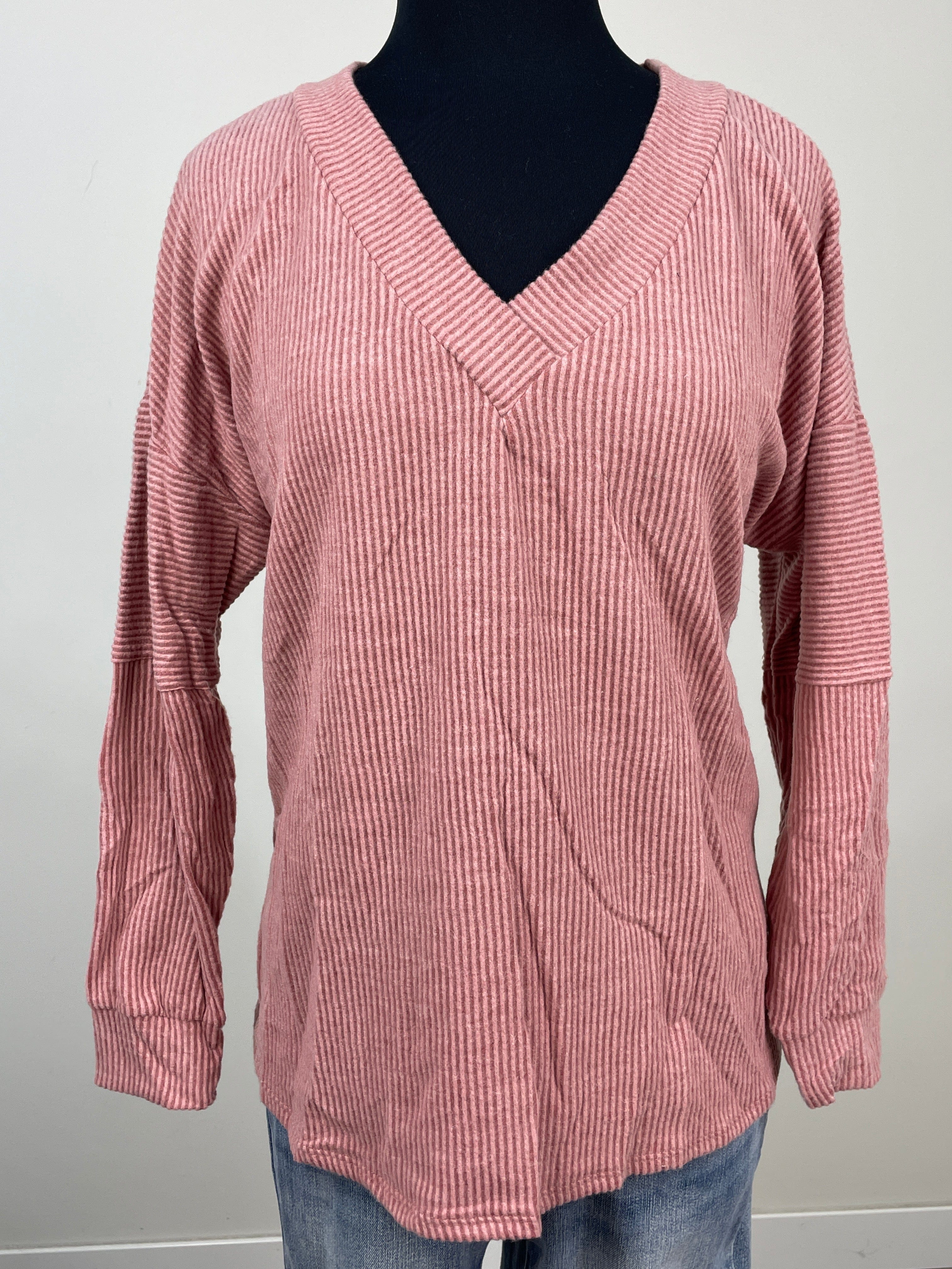 Mauve VNeck Shirt