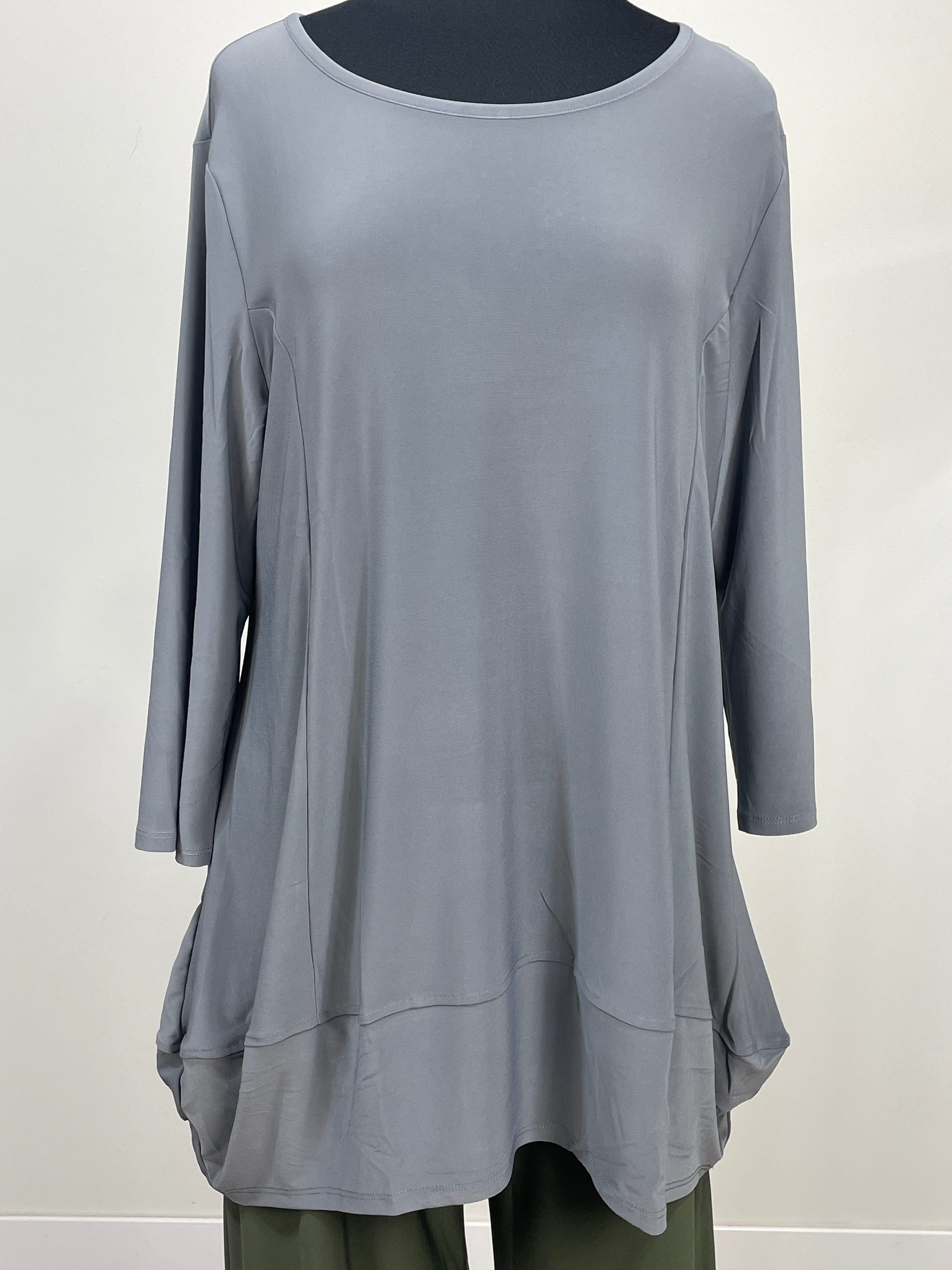 Steel Tunic with Zipper Back