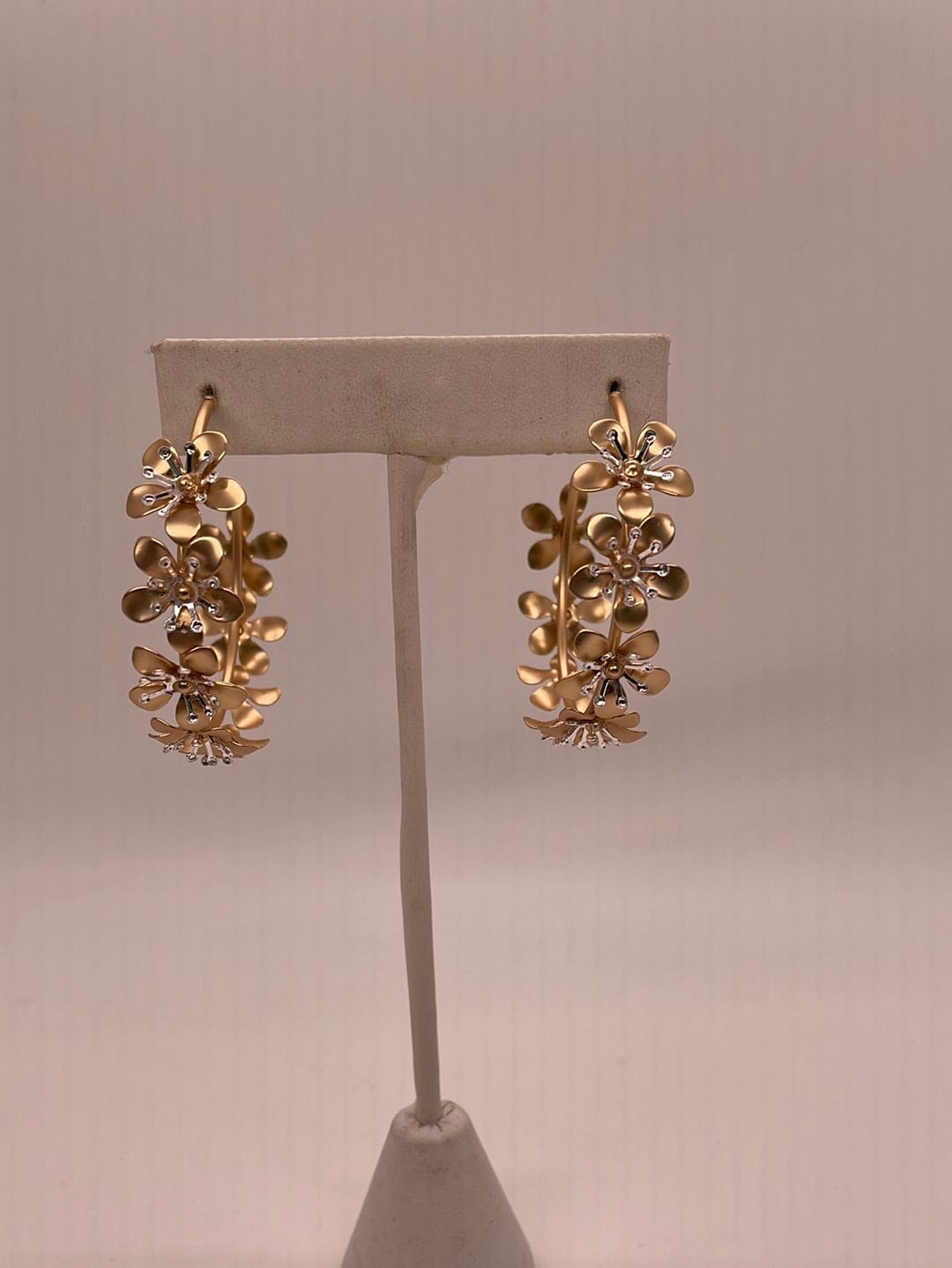 Gold Floral Hoop