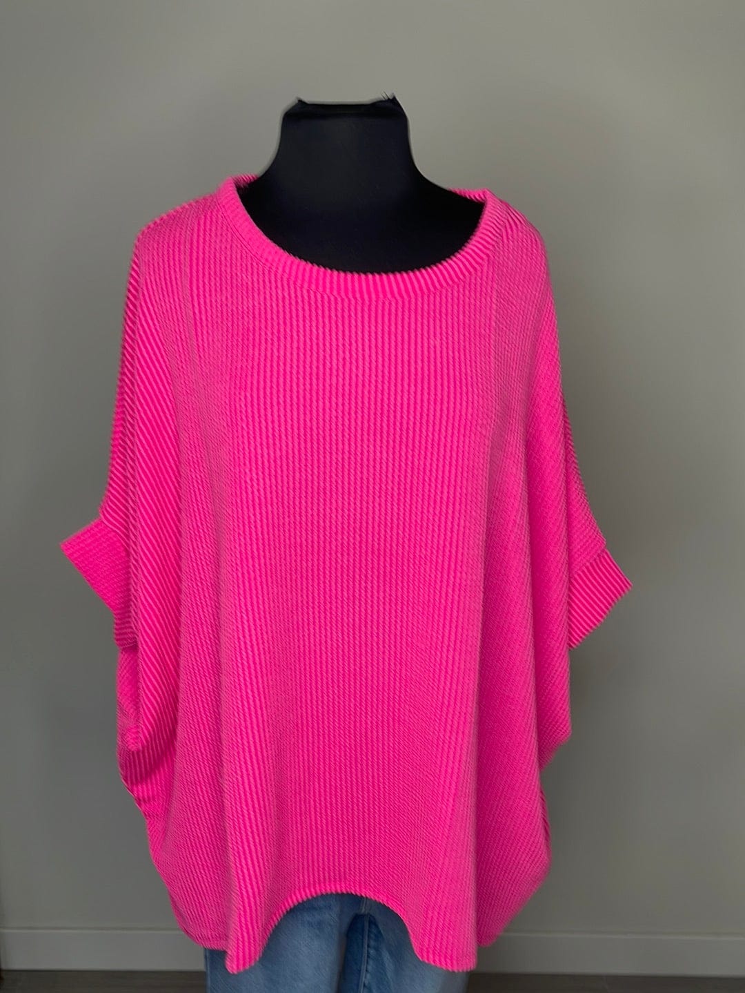Hot Pink Everyday Comfy Ribbed Top