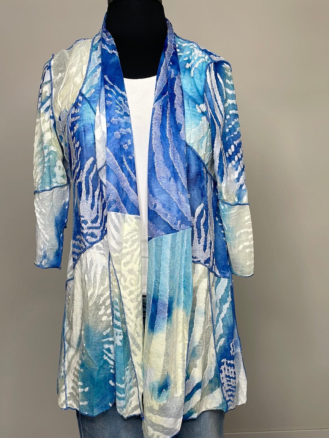 Blue & White Cardigan