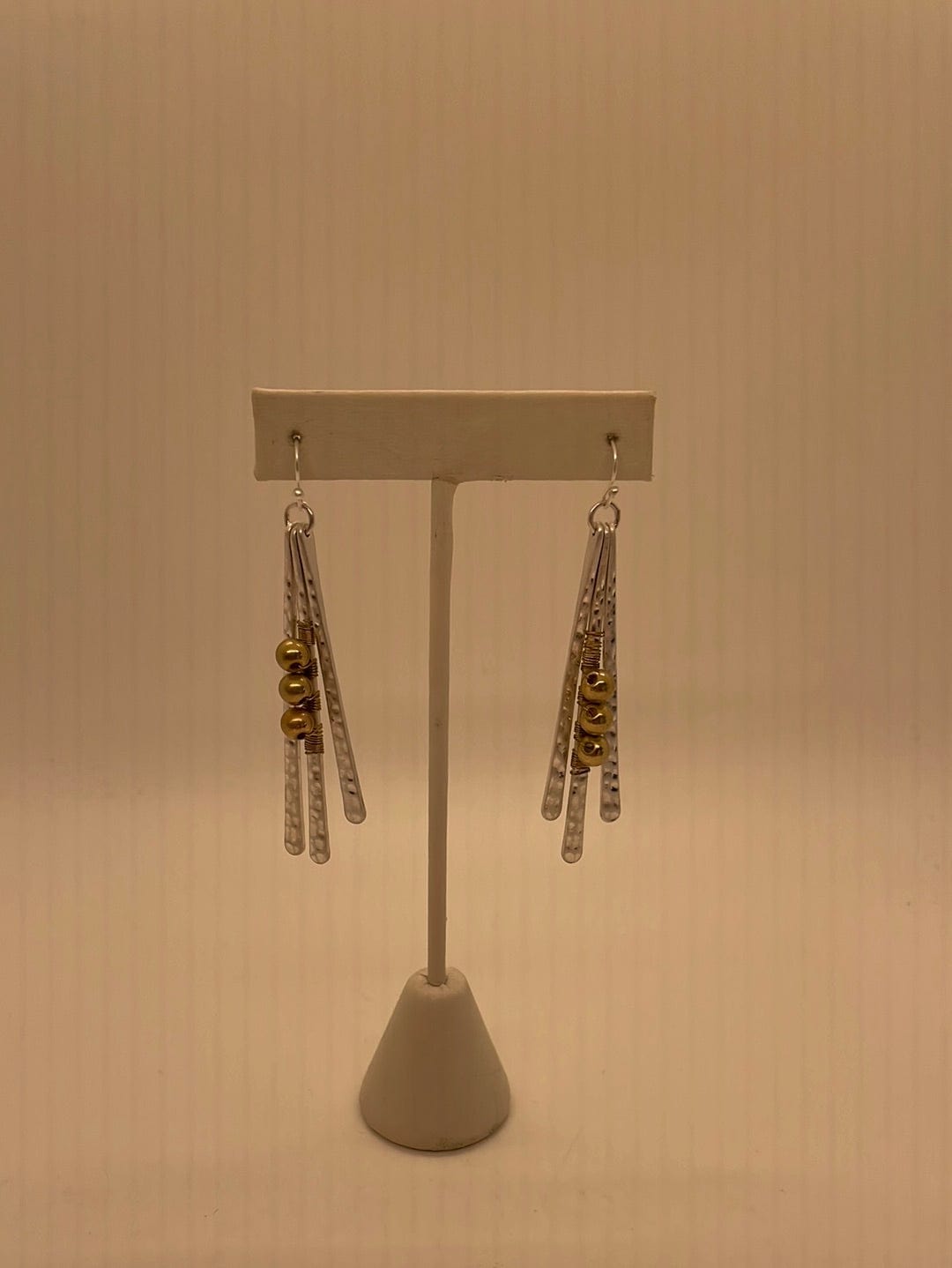 Silver Hammered Earring