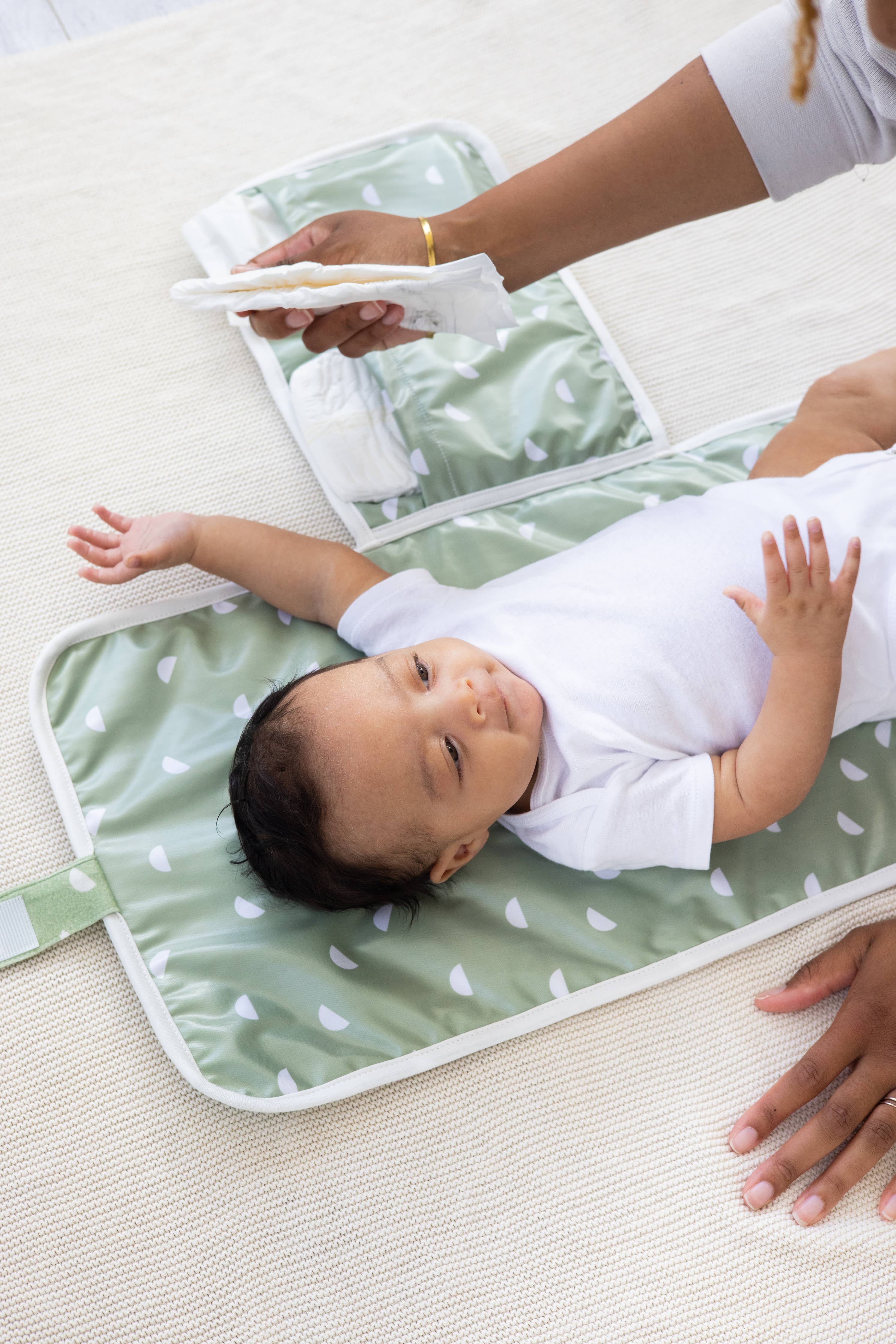 Organic Sage Travel Changing Mat, Diaper Bag Changing Pad