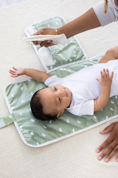 Organic Sage Travel Changing Mat, Diaper Bag Changing Pad