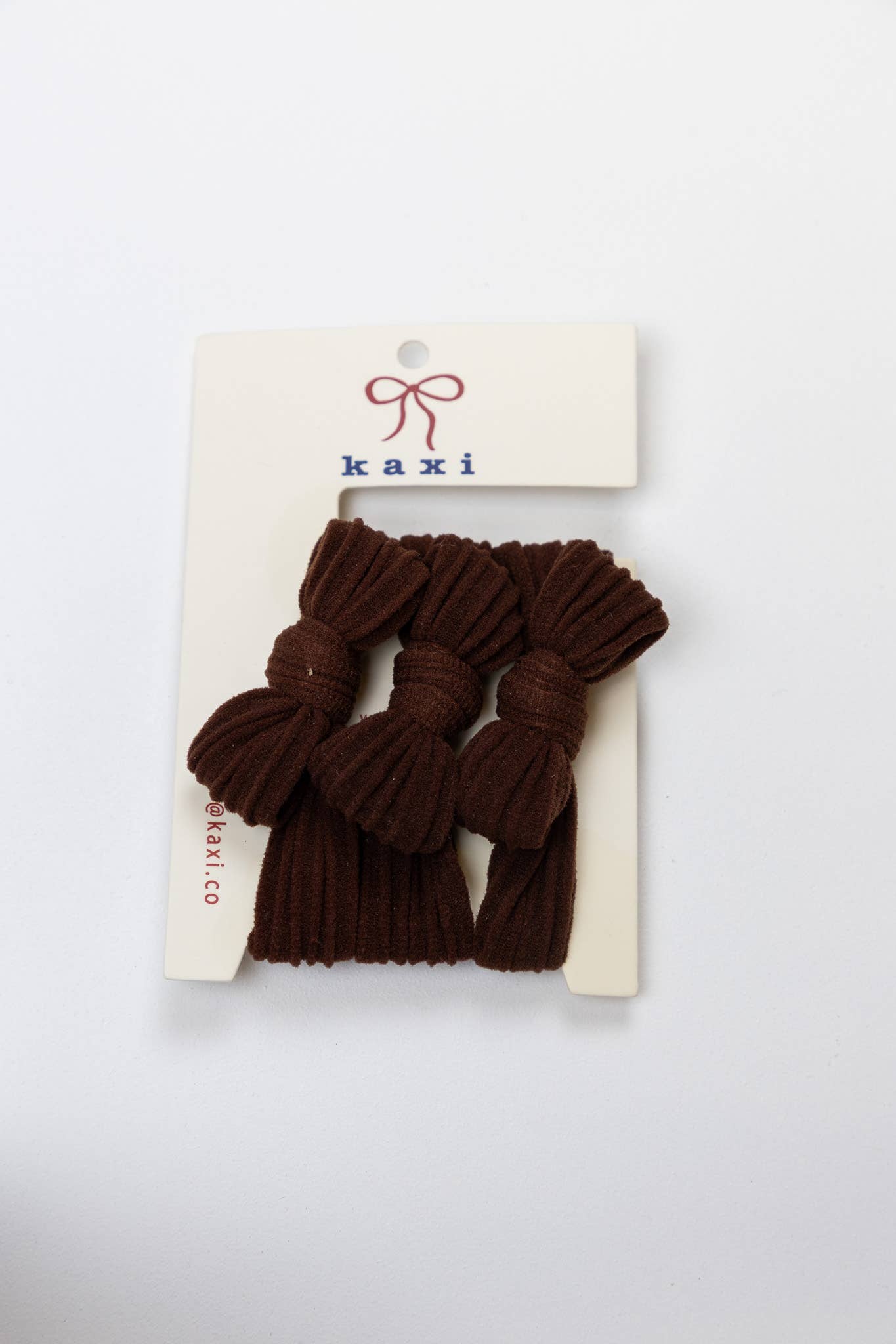 BOW SLICK BACK HAIR TIES: ROYAL BLUE