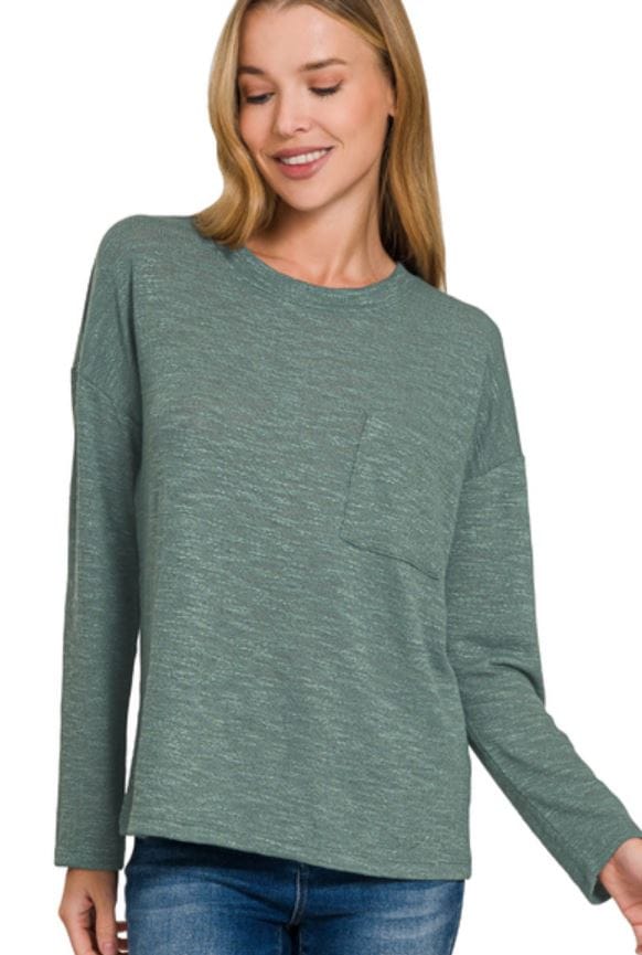 Ash Jade Hacci Long Sleeve Top