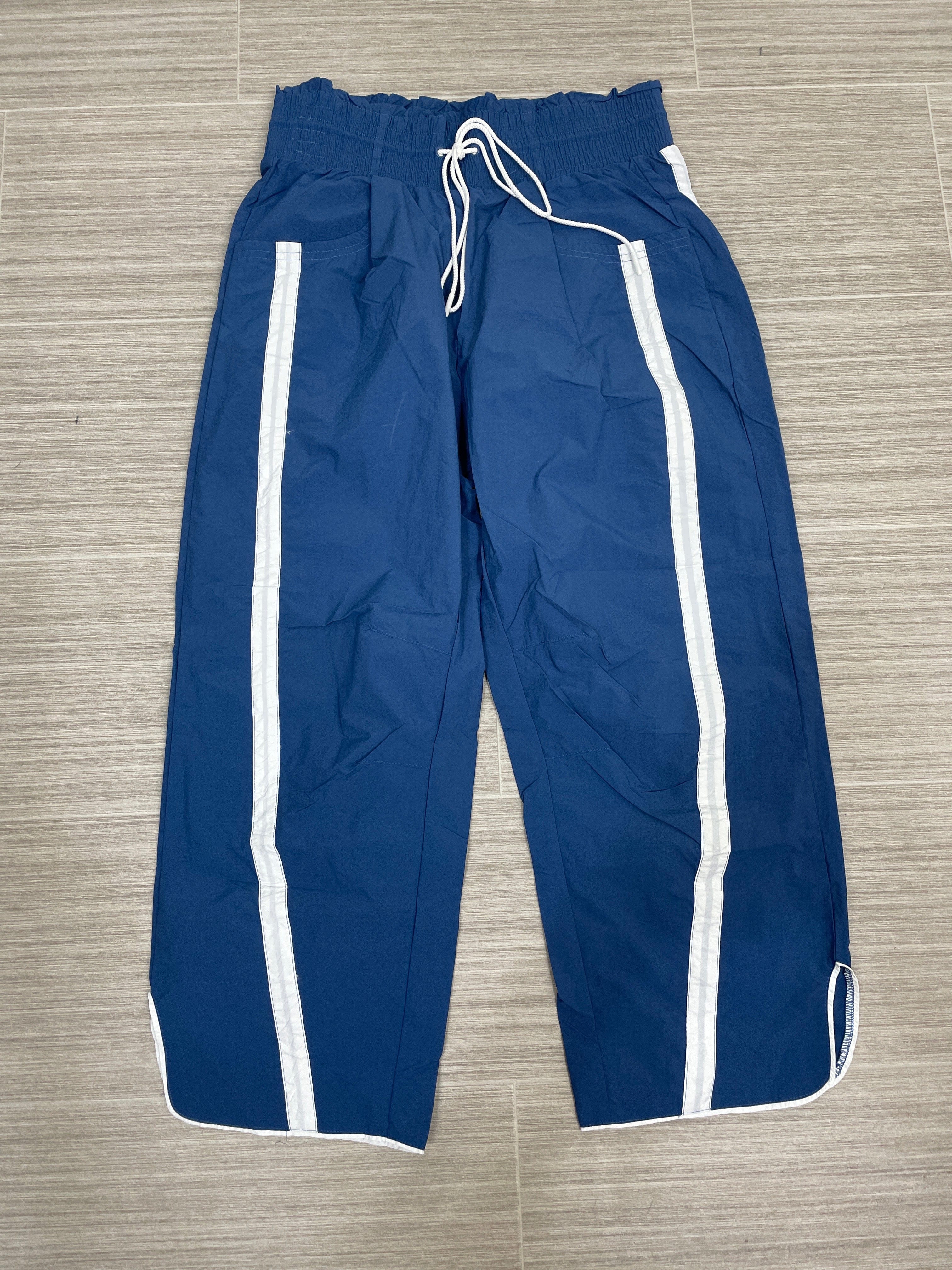 Navy with White Trim Detail Track Pant