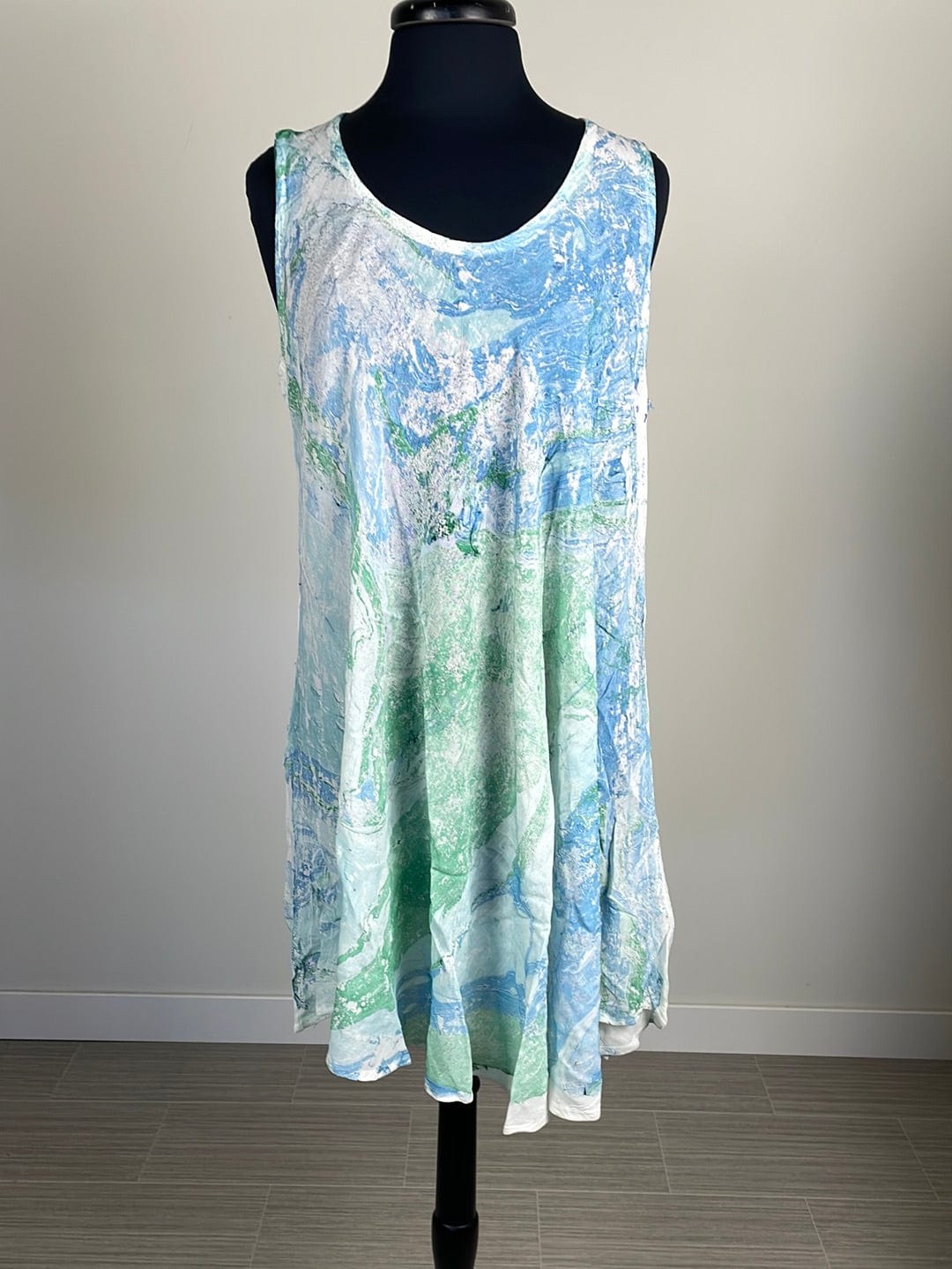 Green Marbleized Dress