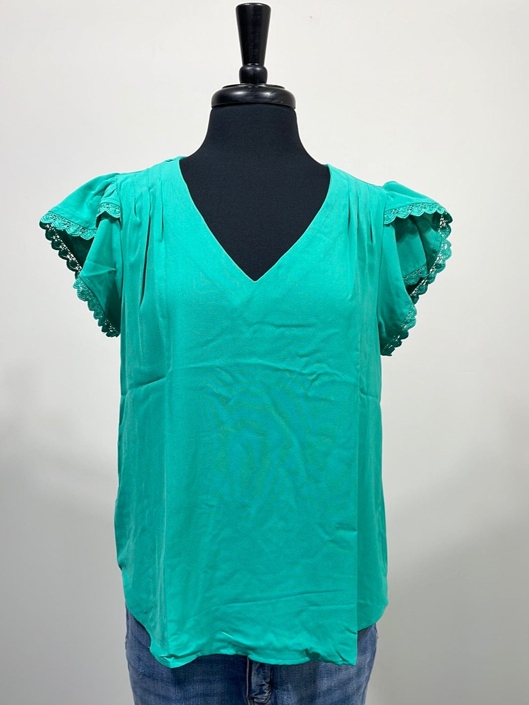 Emerald Scallop Blouse