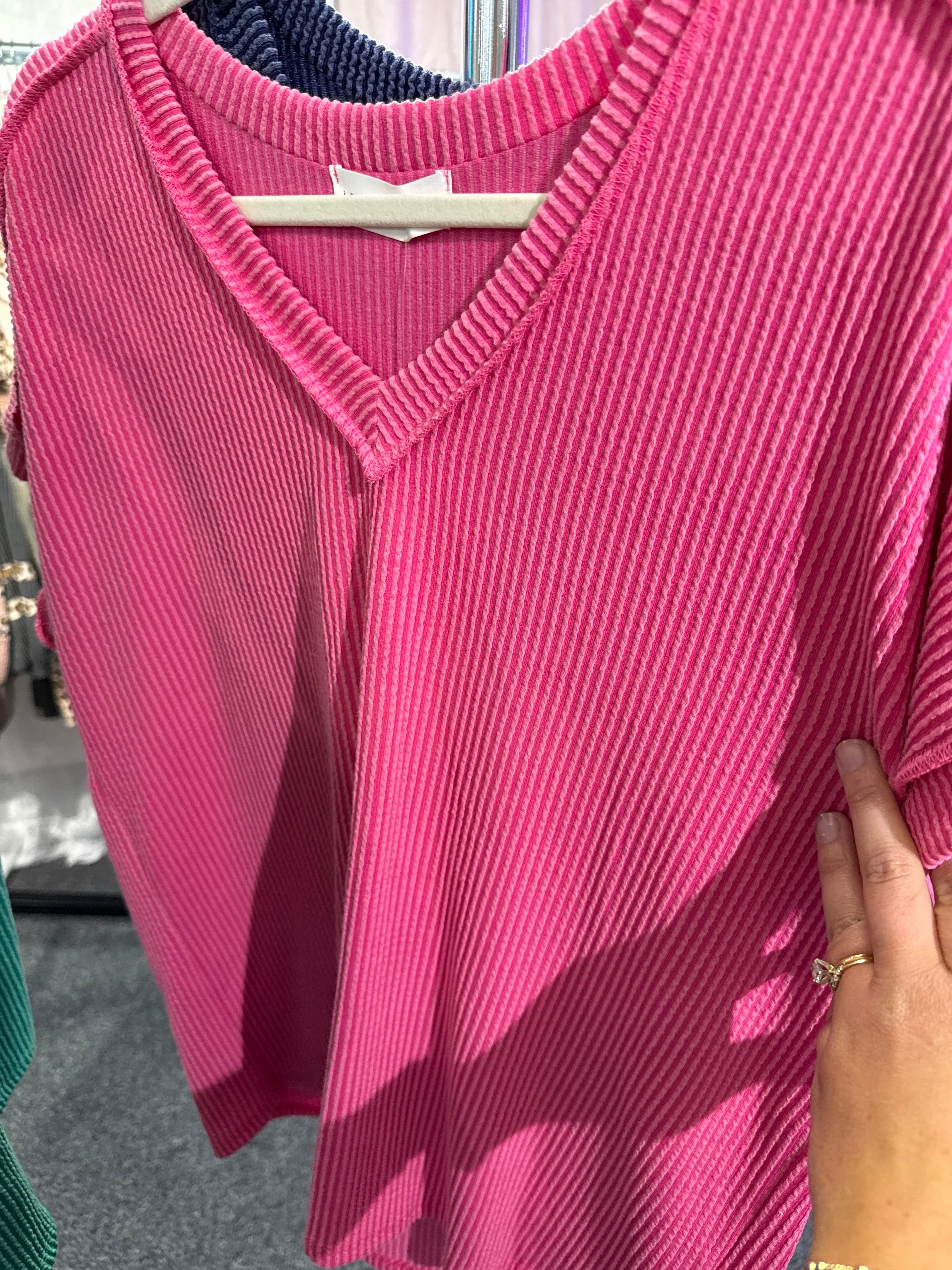 Fuschia Original Ribbed Top