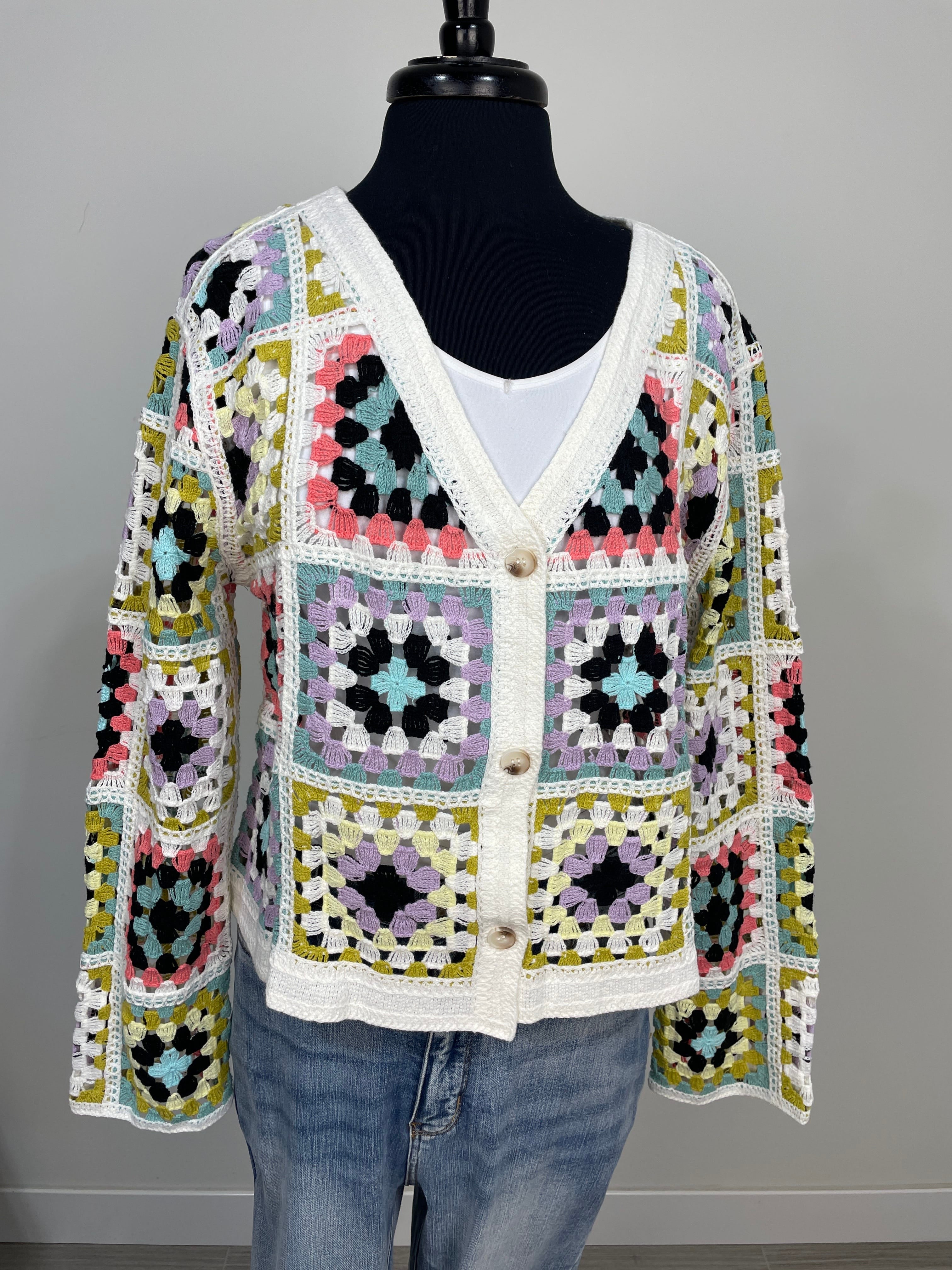 Crochet Square Jacket