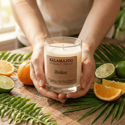 Obsidian Soy Candle 10oz - Hand-Poured Michigan