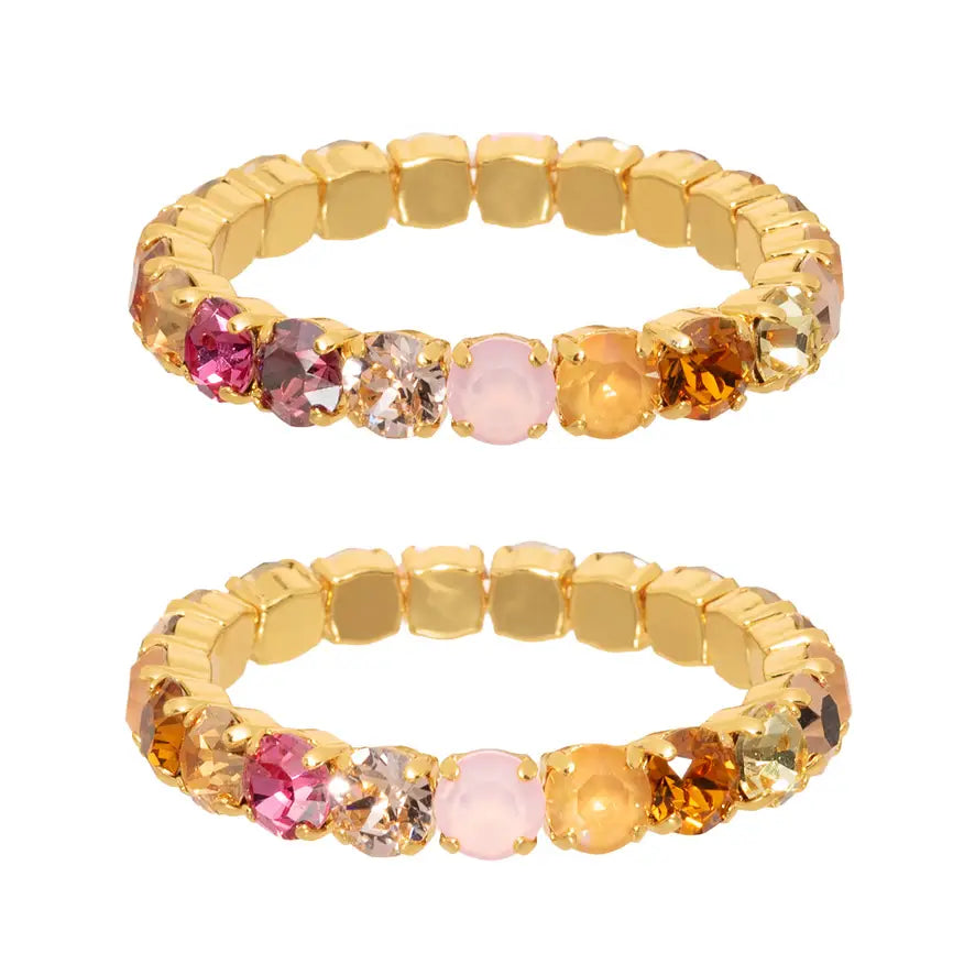 Oakland Stretch Bracelet: Candy Glam Blush