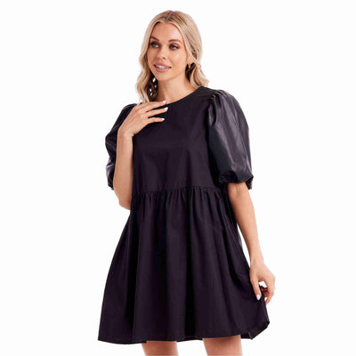 Black Ren Leather Dress
