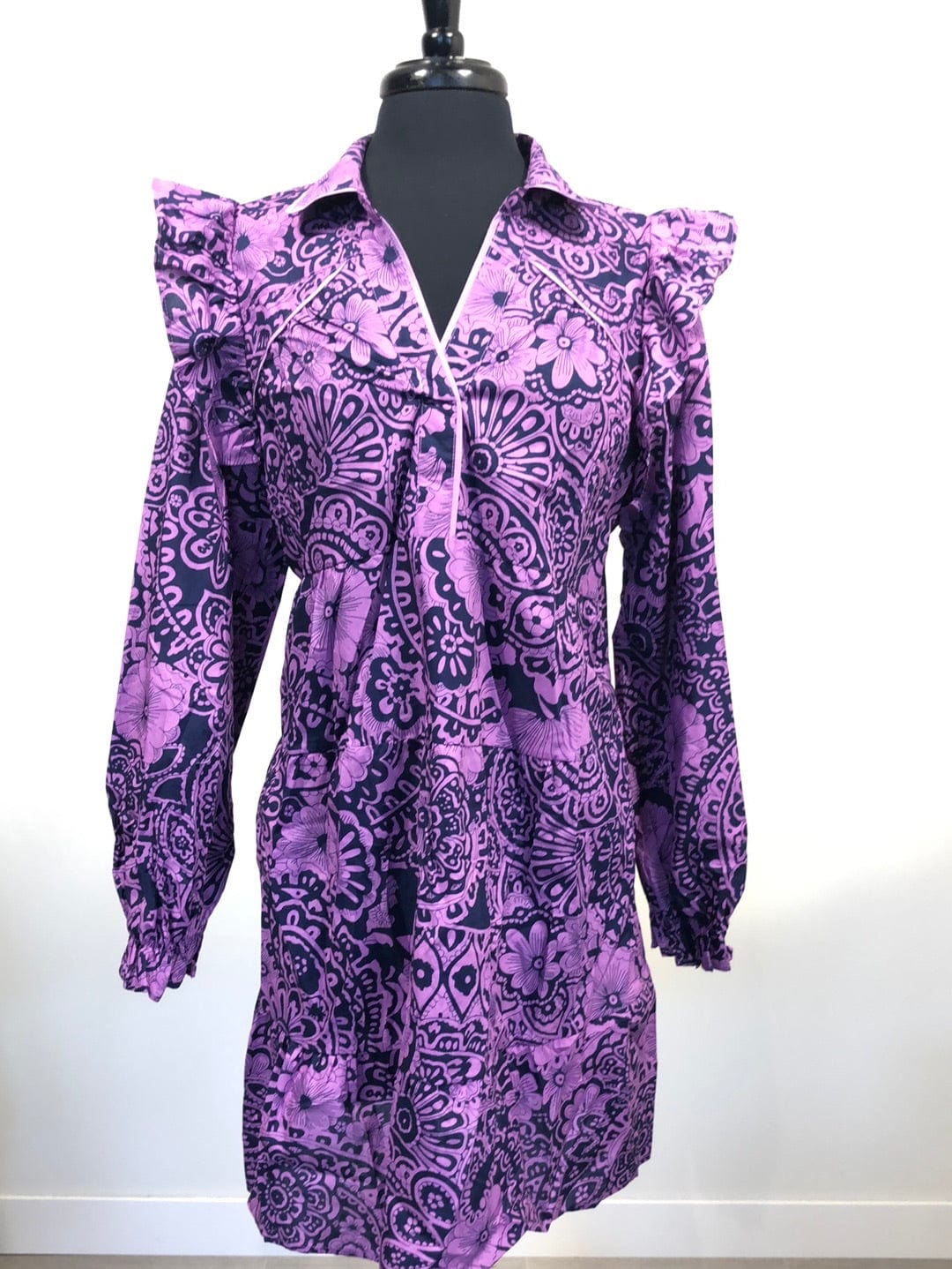 Purple Mixed Floral Dress
