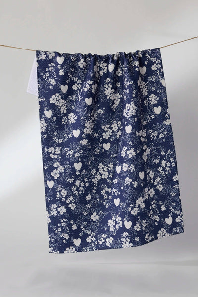 Midnight Posy Tea Towel