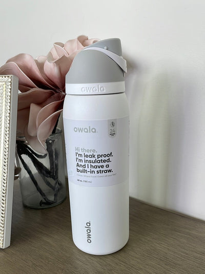 Marshmellow Owala FreeSip Stainless Steel 40oz