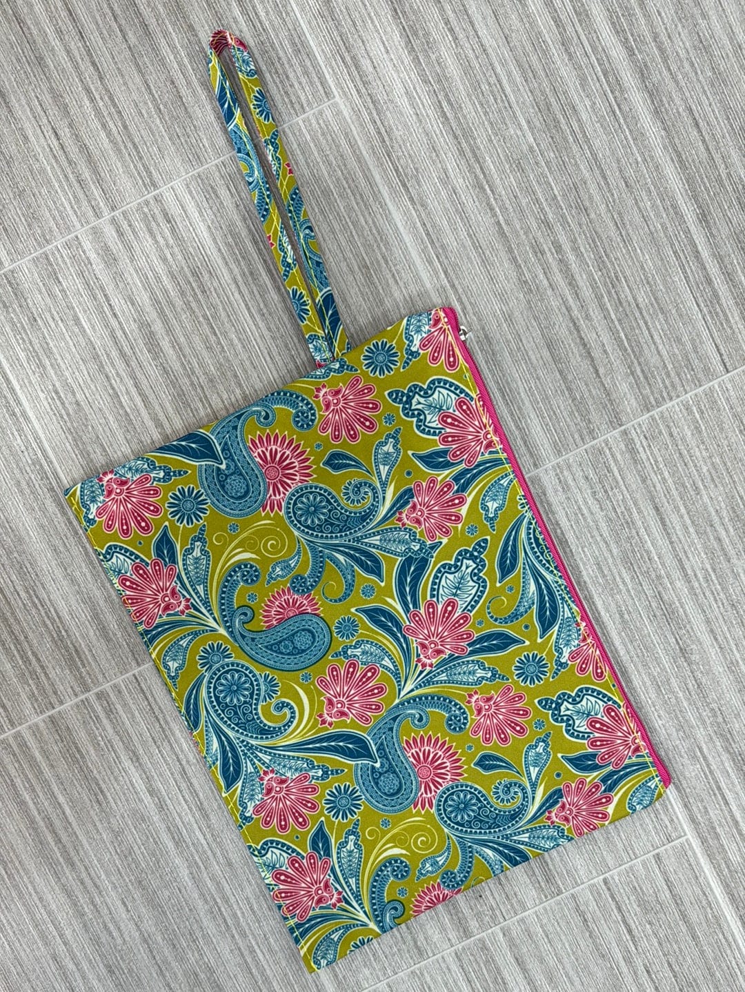 Blue & Pink Paisley Wet Bag