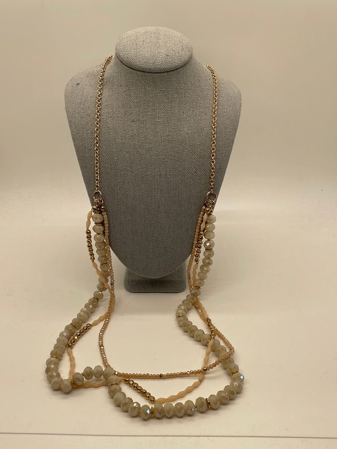 Ivory Beaded Layer Necklace