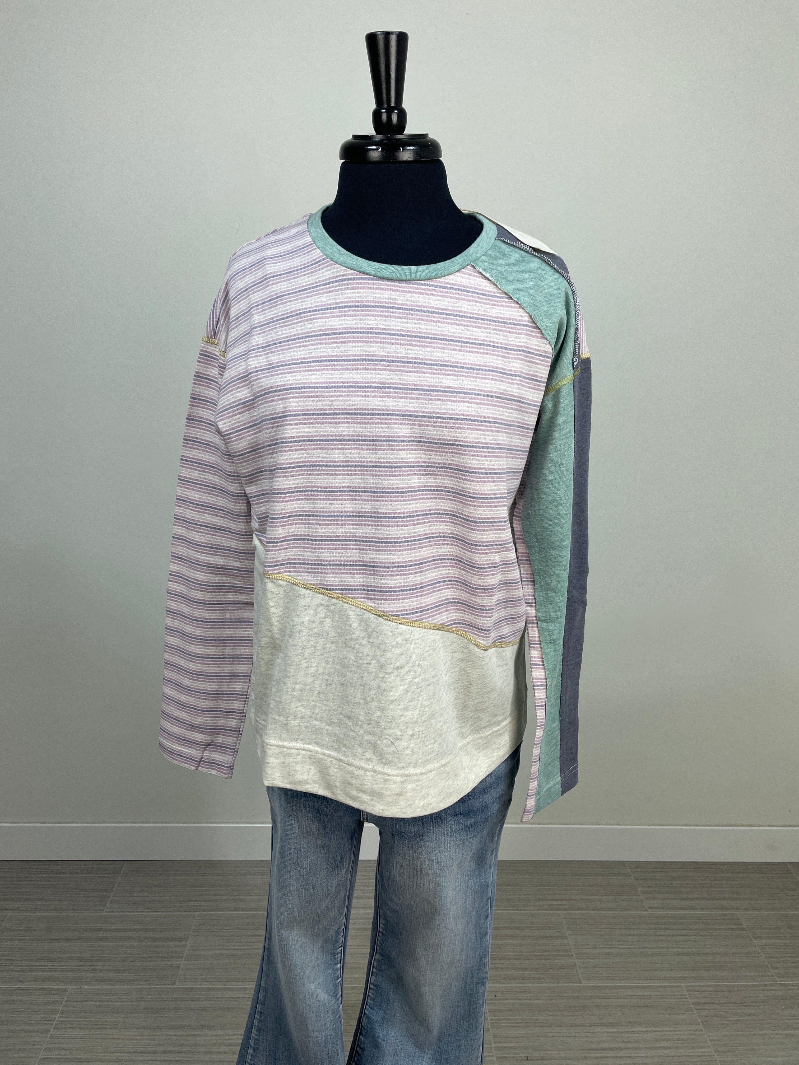 Lavender Mixed Media Terry Top