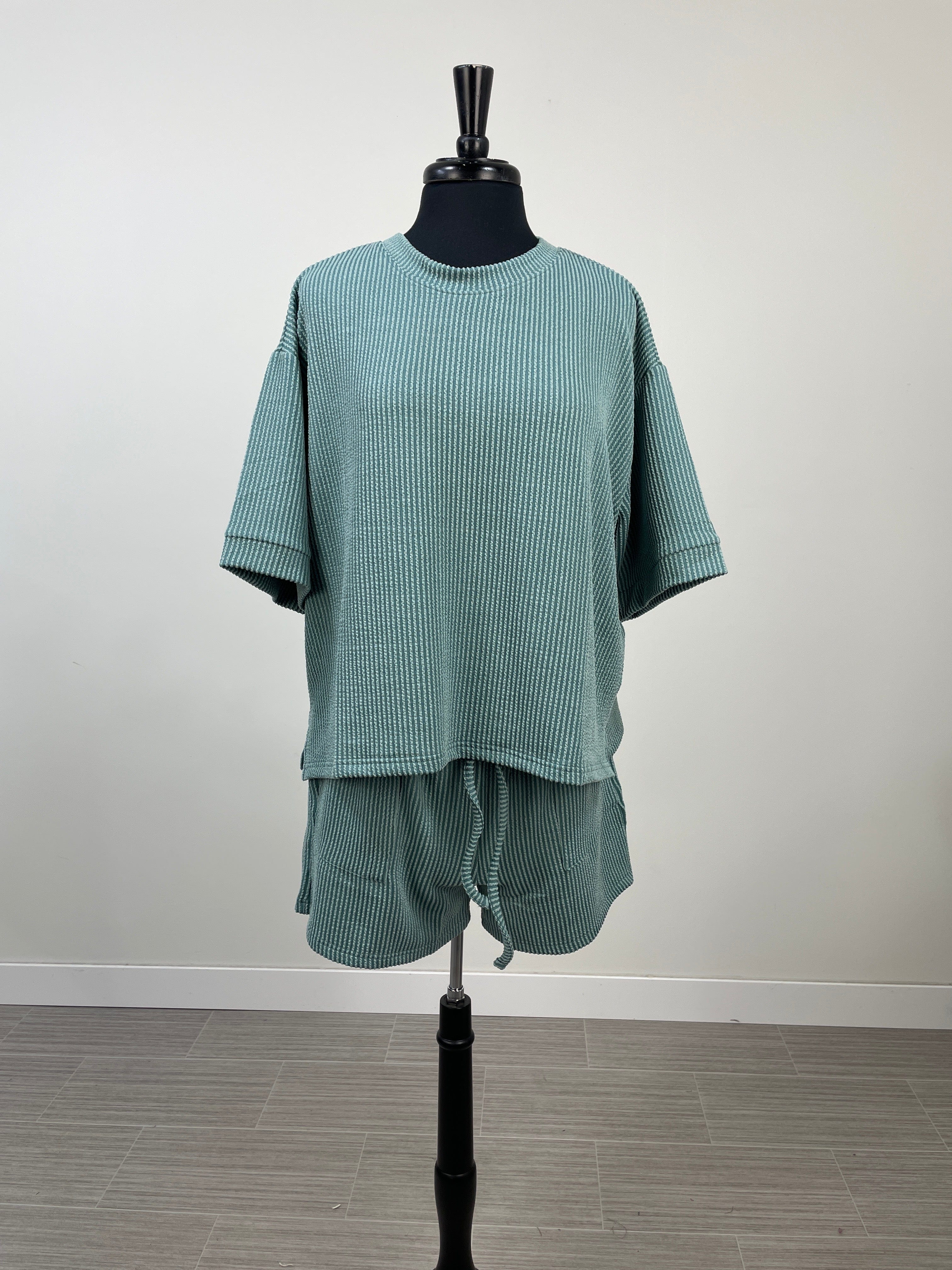 Jade Corded Shorts Set