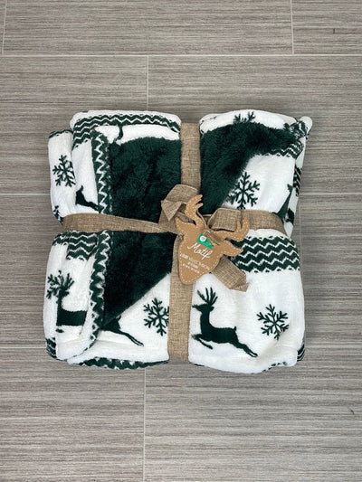 Reindeer Holiday Throw